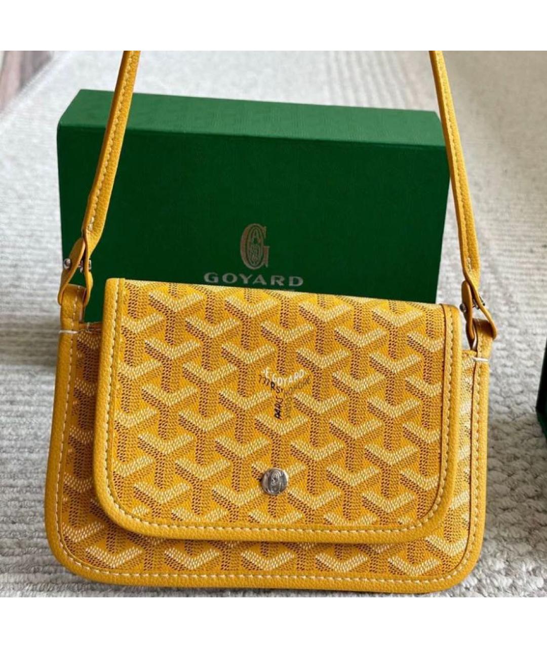 GOYARD Антрацитовая кожаная сумка тоут, фото 6