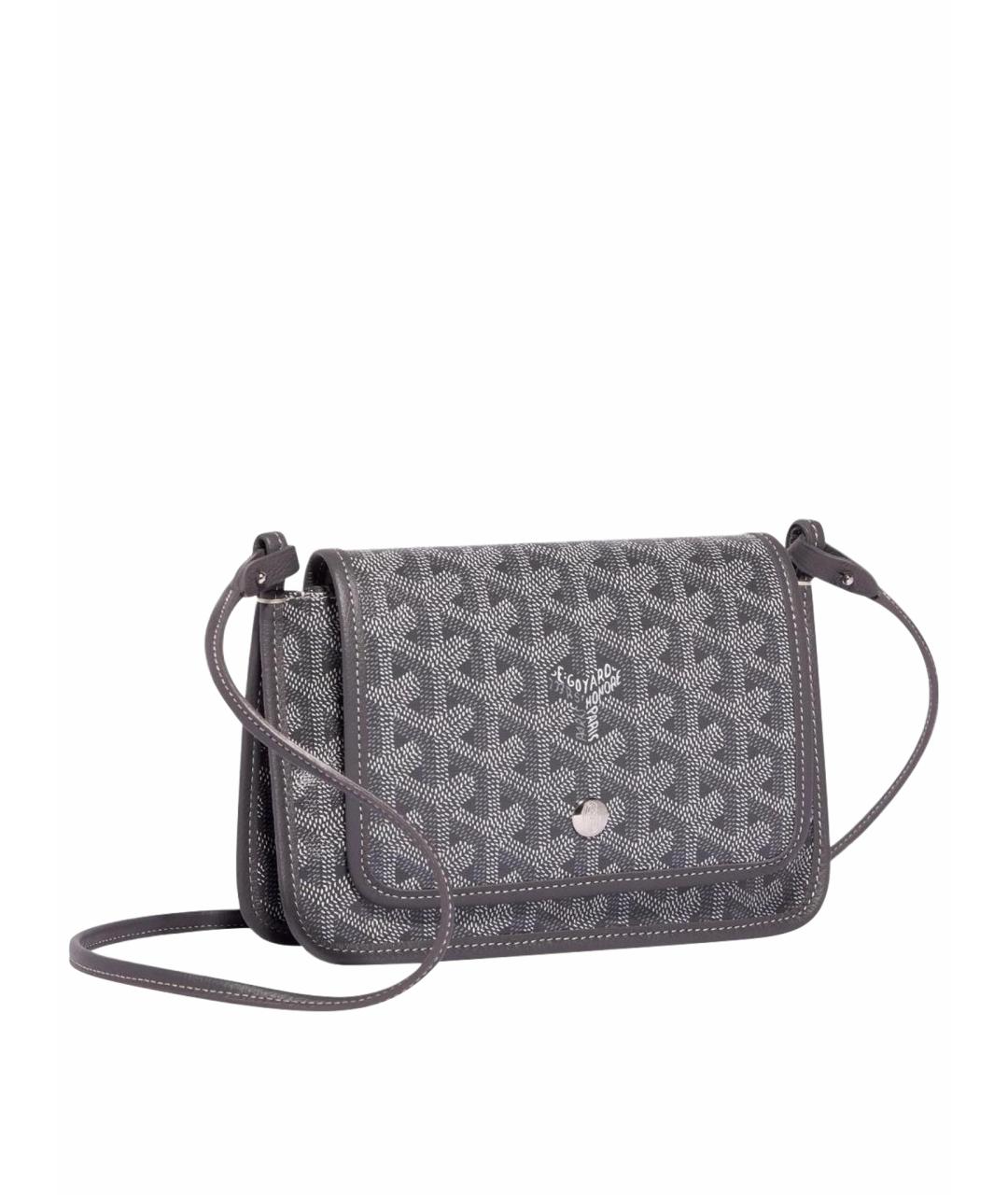 GOYARD Антрацитовая кожаная сумка через плечо, фото 1