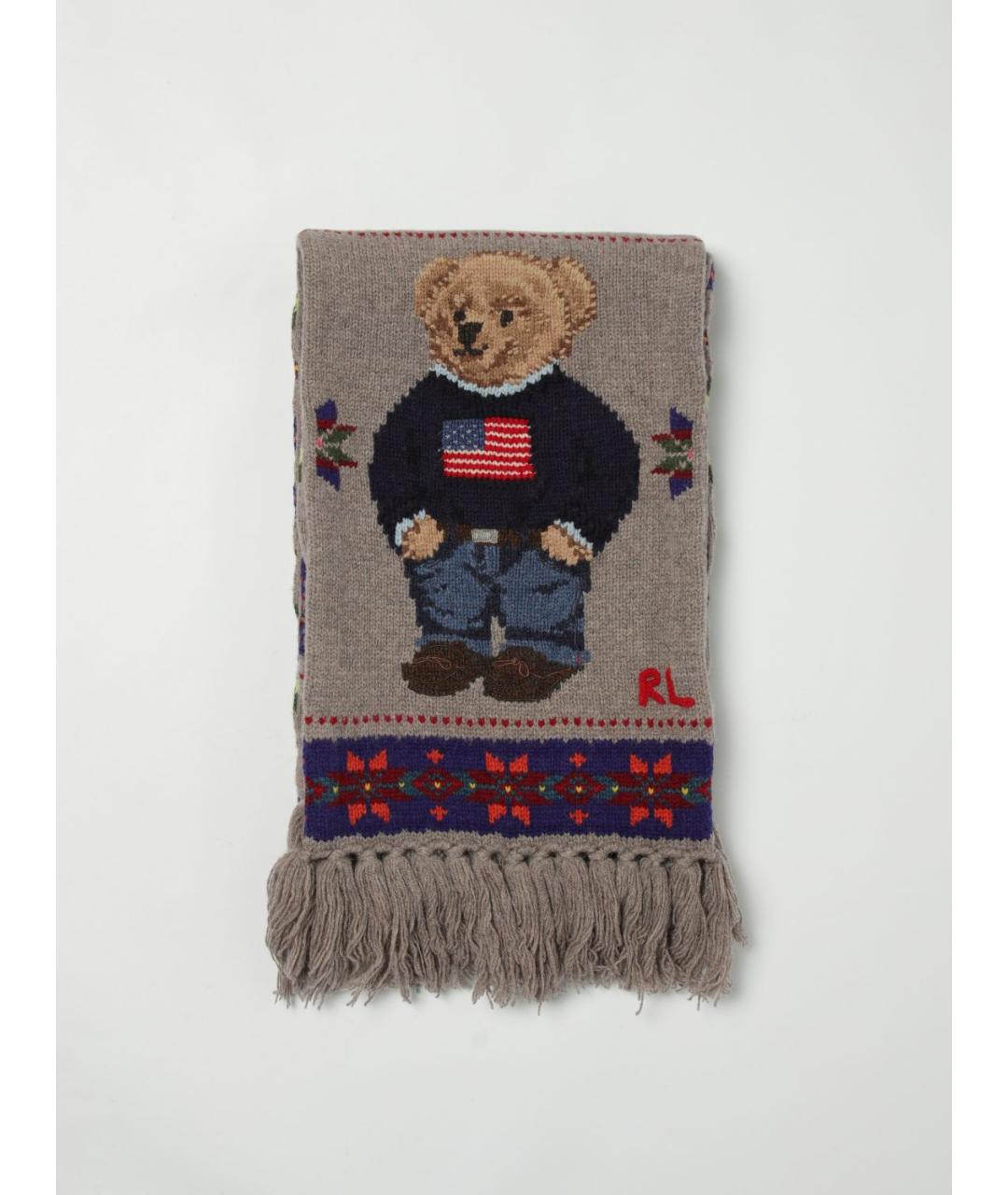 POLO RALPH LAUREN Мульти шерстяной шарф, фото 4