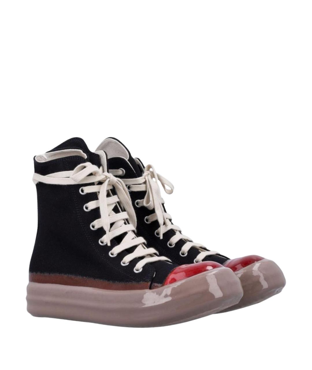 RICK OWENS DRKSHDW Черные кроссовки, фото 2