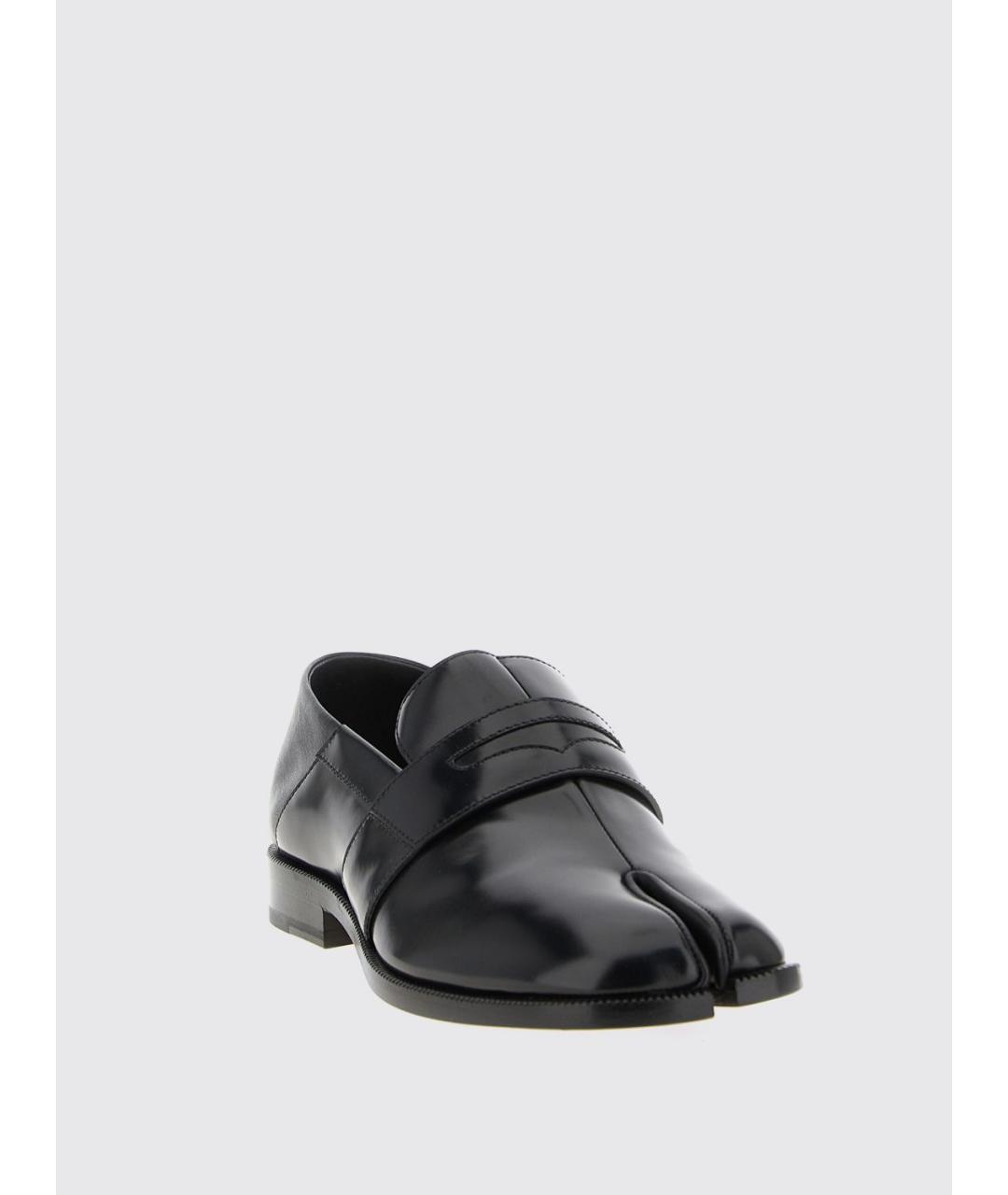 MAISON MARGIELA Черные кожаные лоферы, фото 2