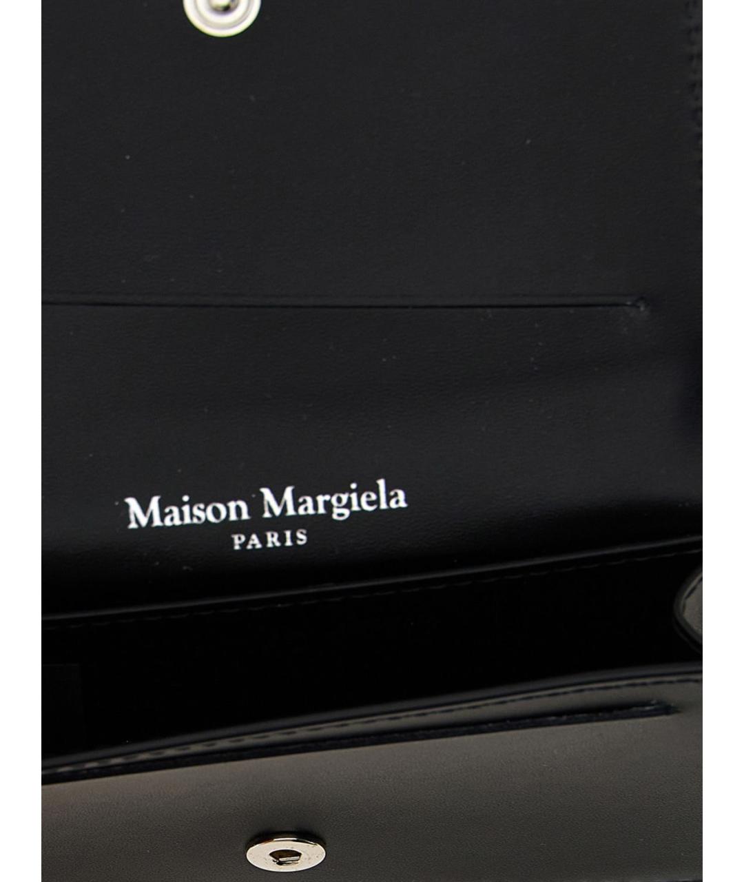 MAISON MARGIELA Черный кожаный кошелек, фото 3