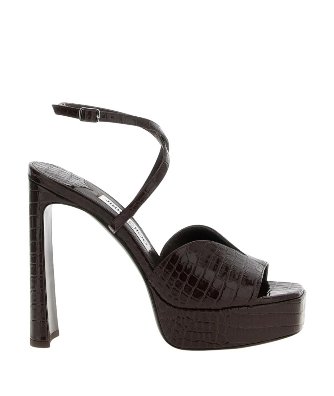 JIMMY CHOO Коричневые босоножки, фото 1