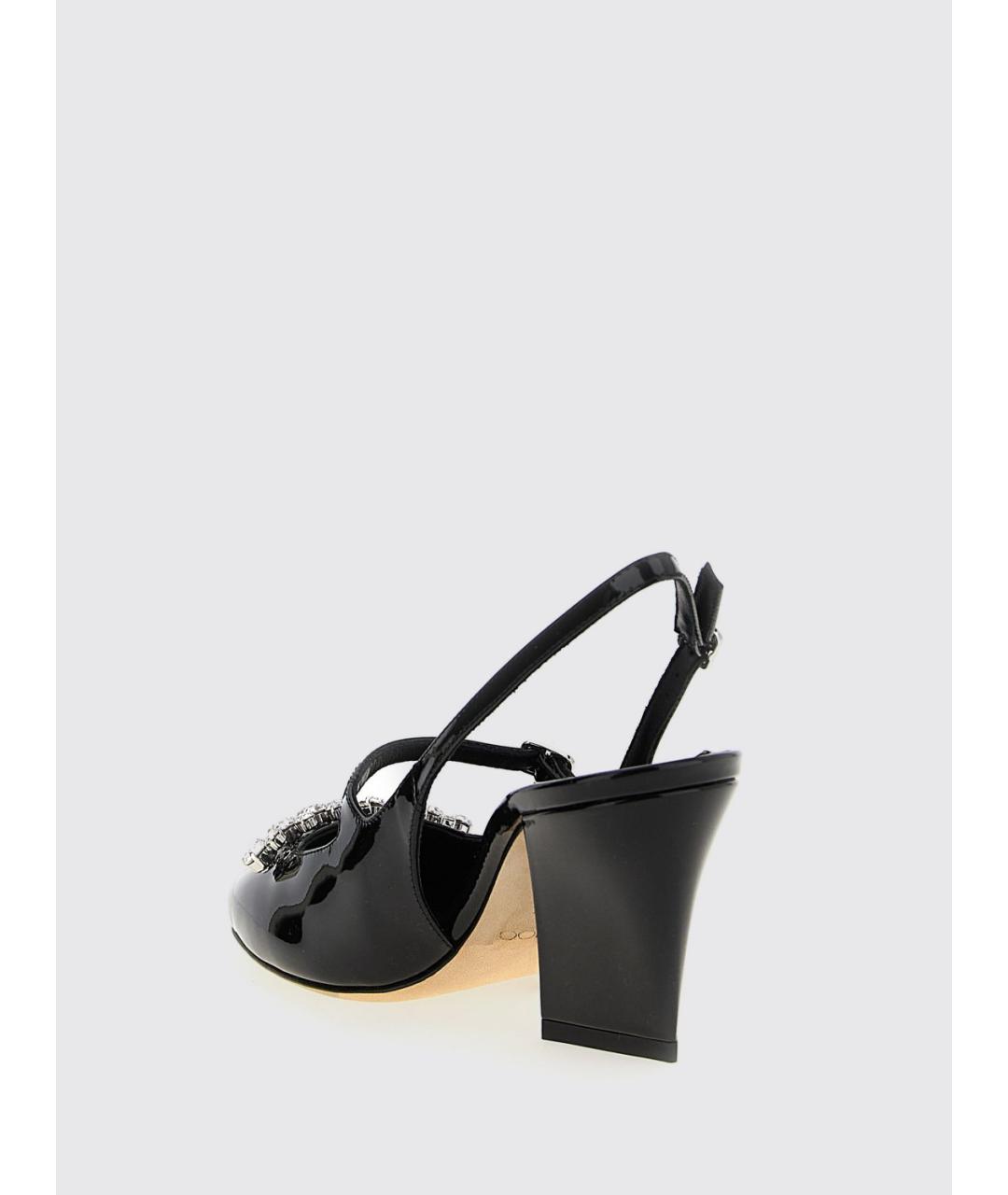 JIMMY CHOO Черные туфли из лакированной кожи, фото 3