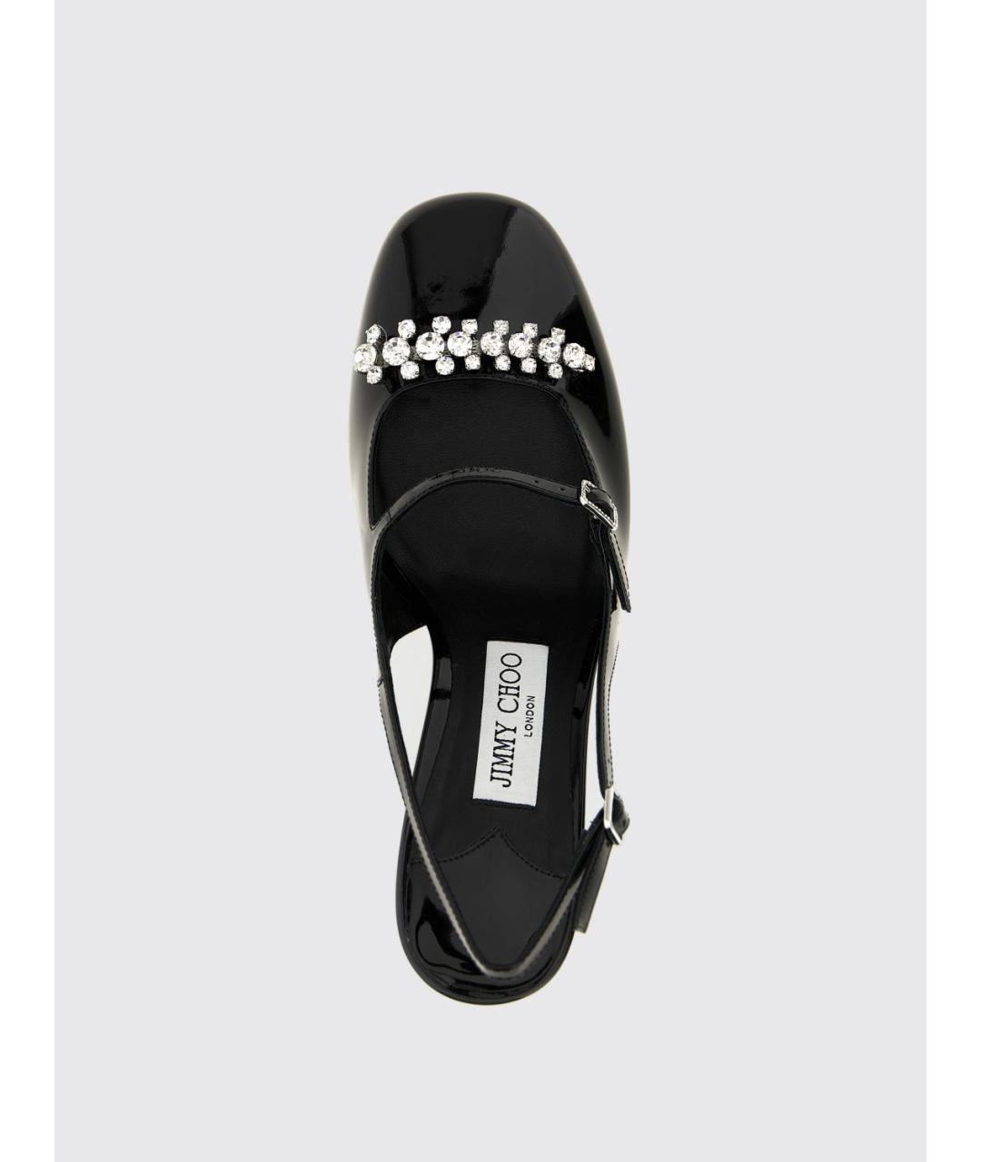 JIMMY CHOO Черные туфли из лакированной кожи, фото 4