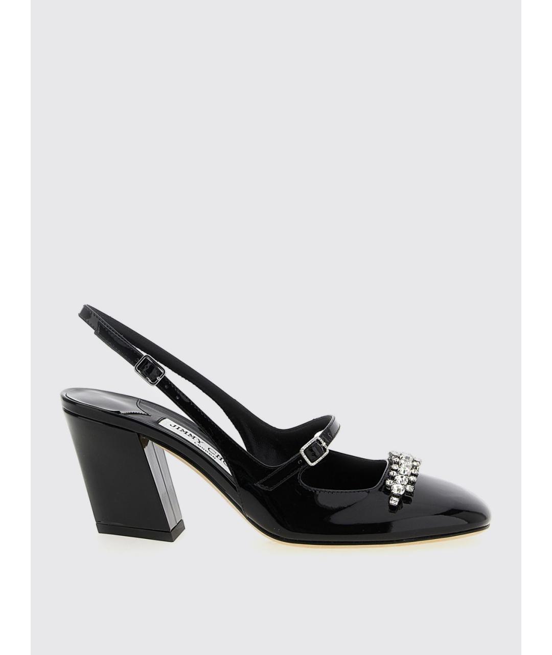 JIMMY CHOO Черные туфли из лакированной кожи, фото 5
