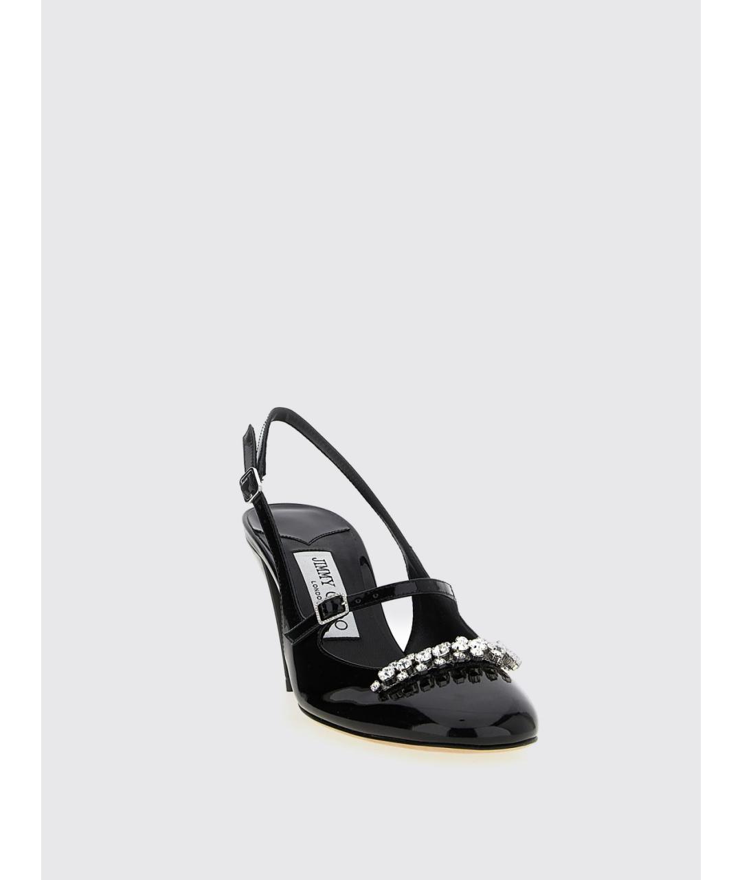 JIMMY CHOO Черные туфли из лакированной кожи, фото 2