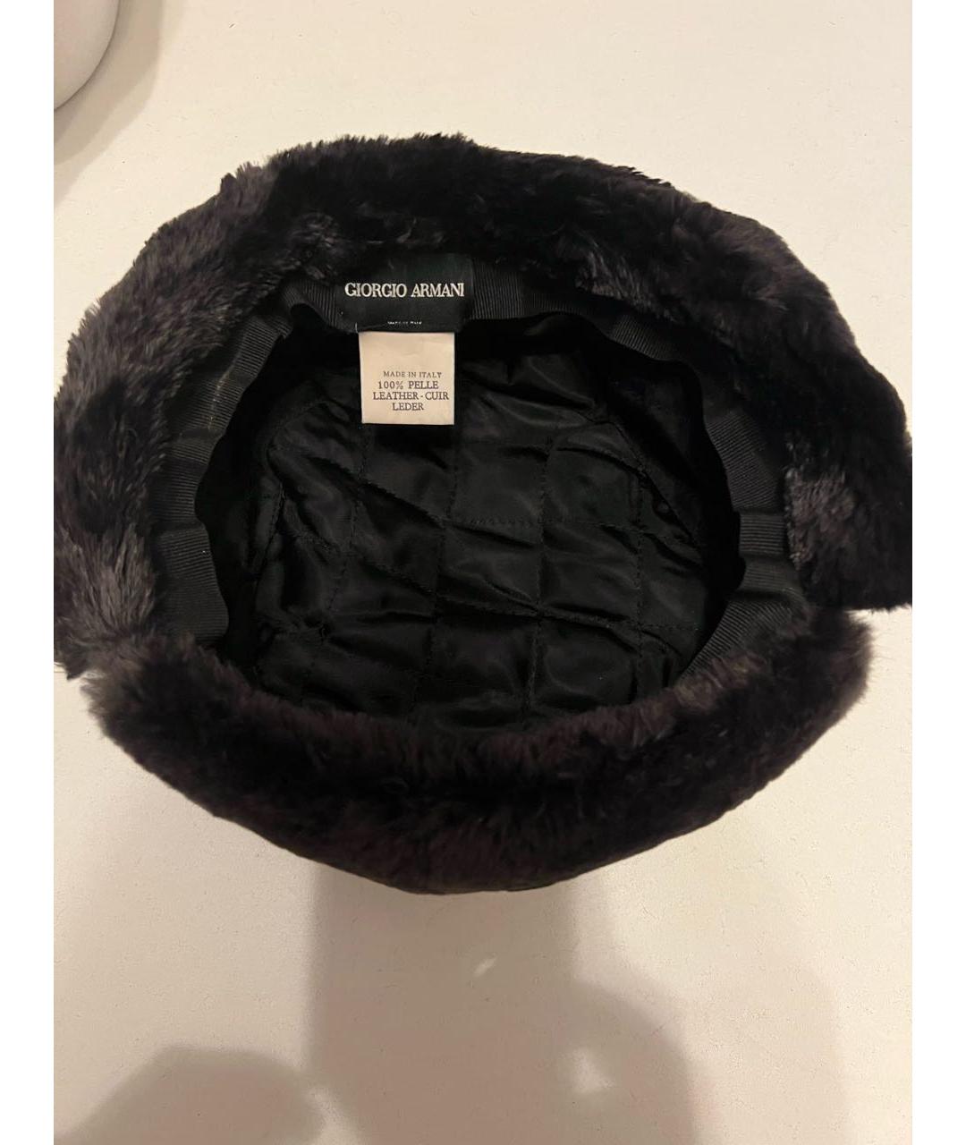 GIORGIO ARMANI Черная шапка, фото 3