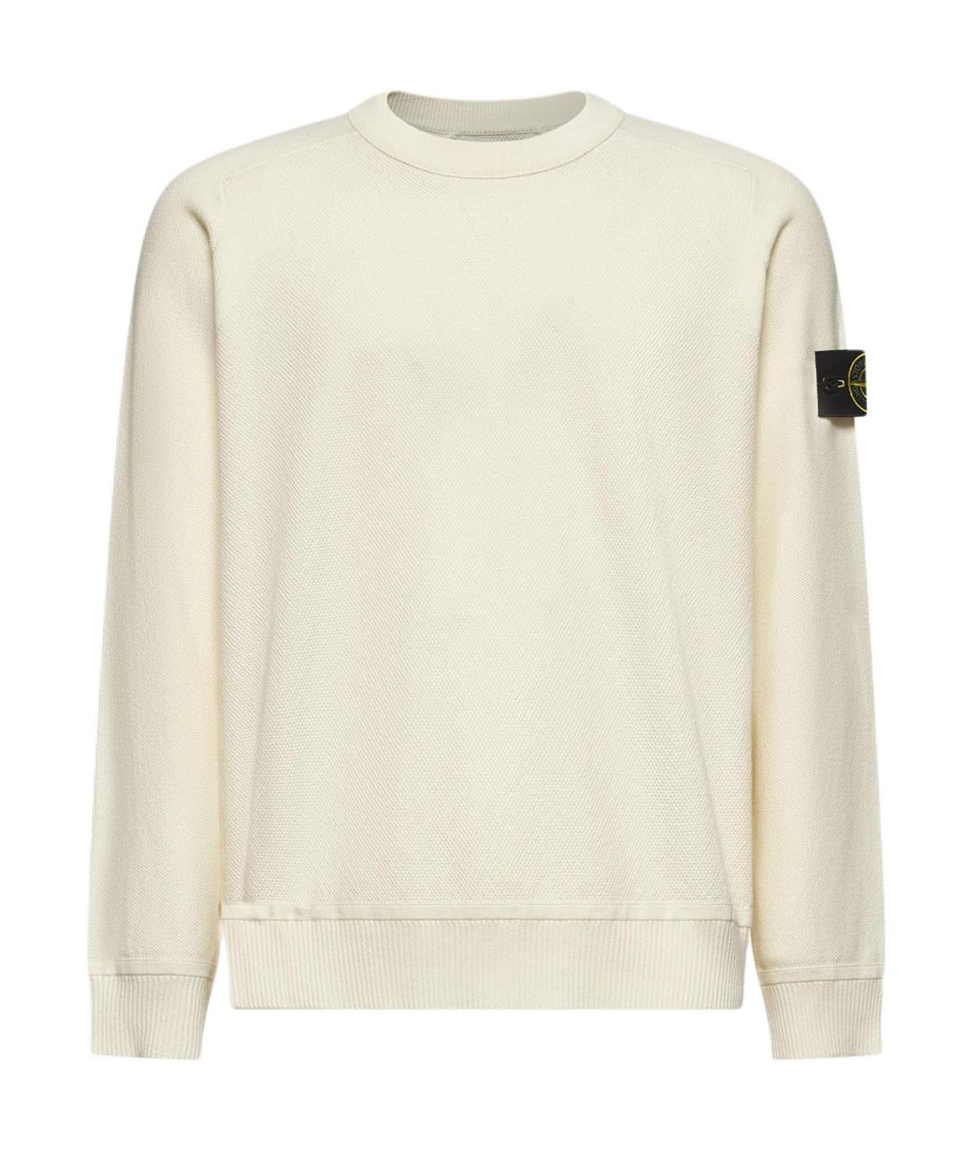 STONE ISLAND Бежевый джемпер / свитер, фото 1