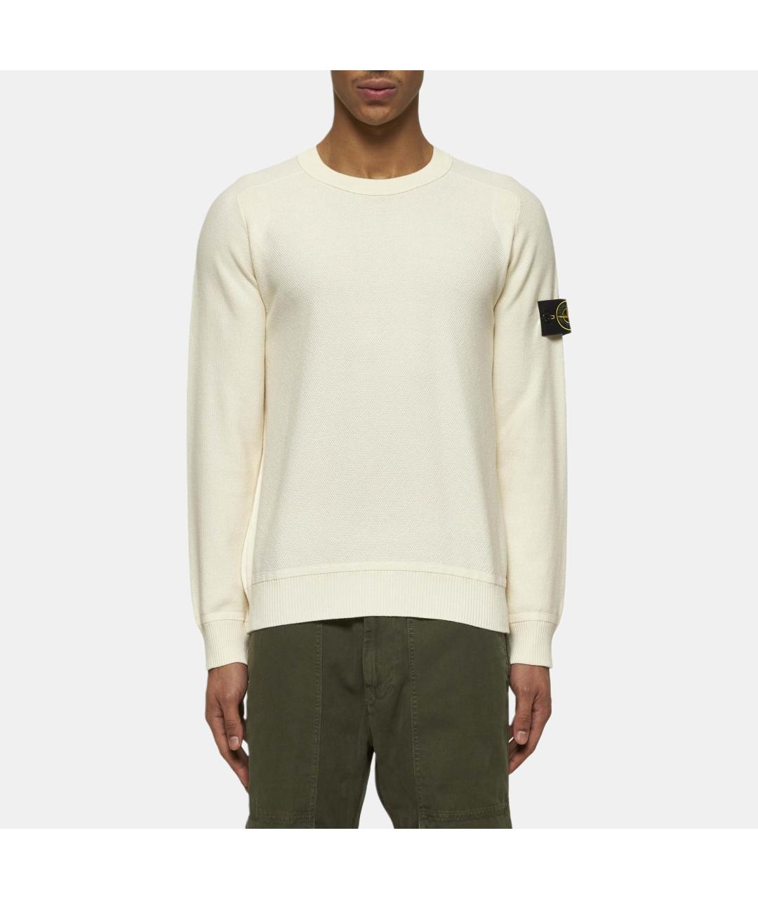 STONE ISLAND Бежевый джемпер / свитер, фото 3