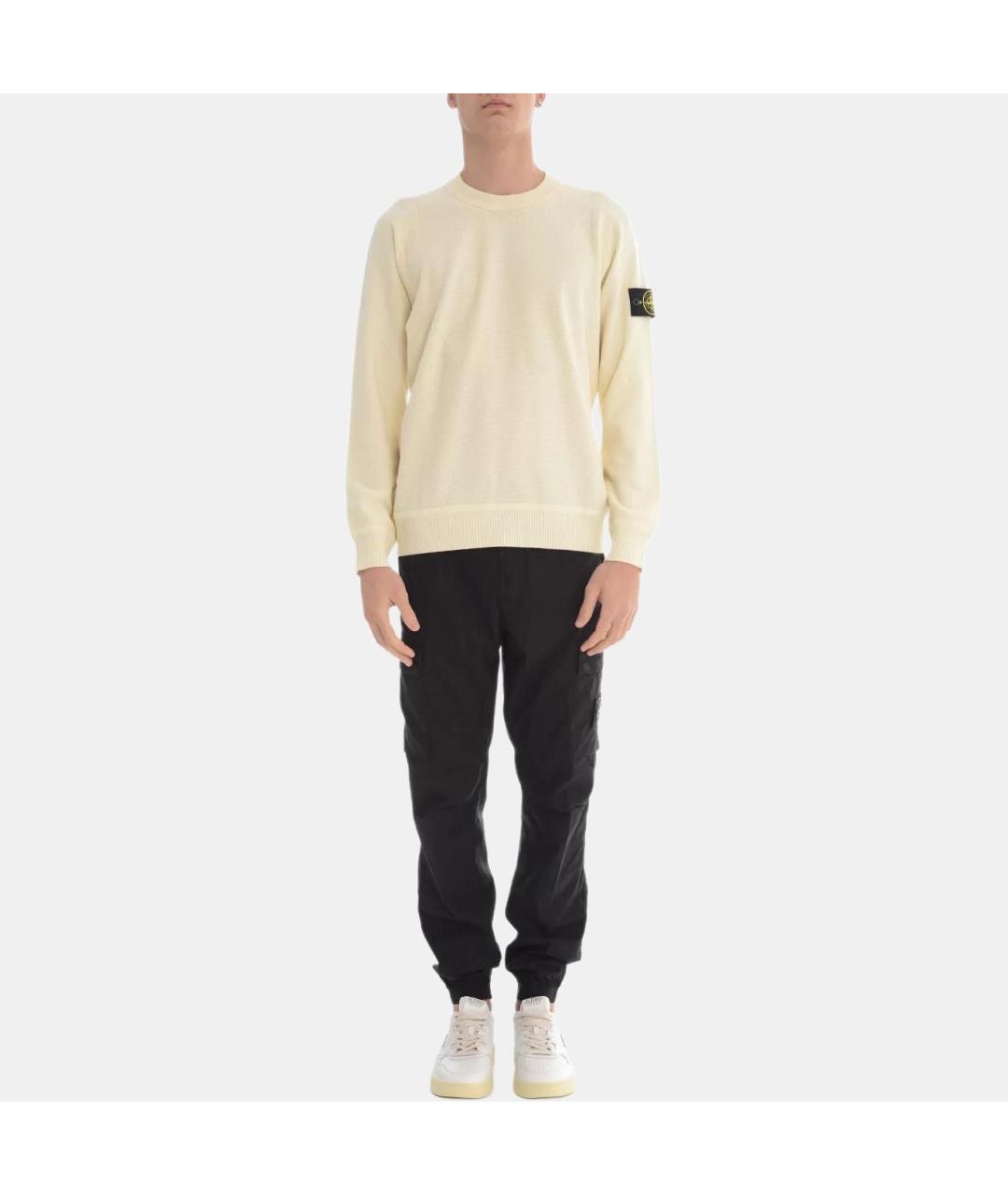 STONE ISLAND Бежевый джемпер / свитер, фото 2