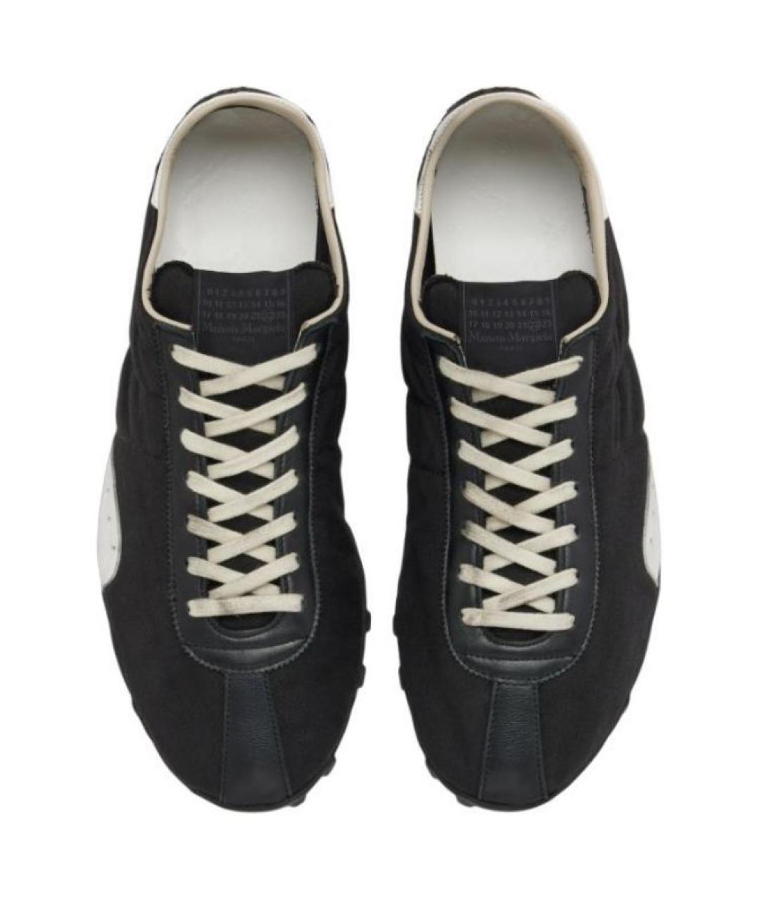 MAISON MARGIELA Черные низкие кроссовки / кеды, фото 4