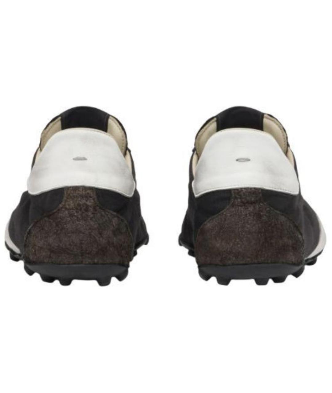 MAISON MARGIELA Черные низкие кроссовки / кеды, фото 5