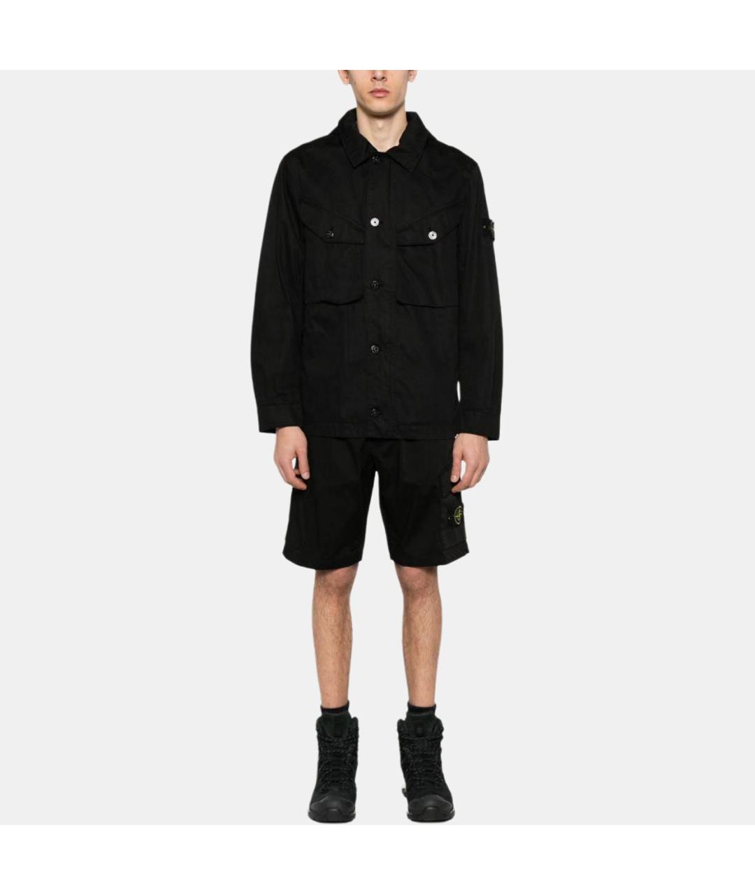 STONE ISLAND Черная куртка, фото 4