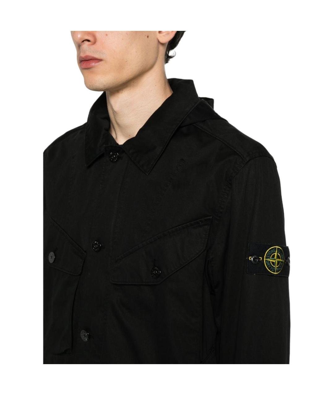 STONE ISLAND Черная куртка, фото 5
