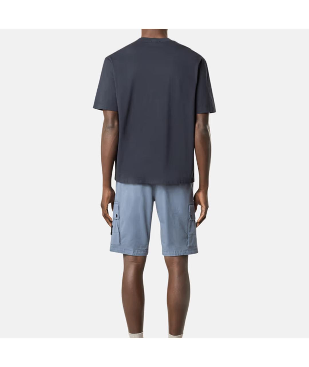 STONE ISLAND Темно-синяя футболка, фото 3