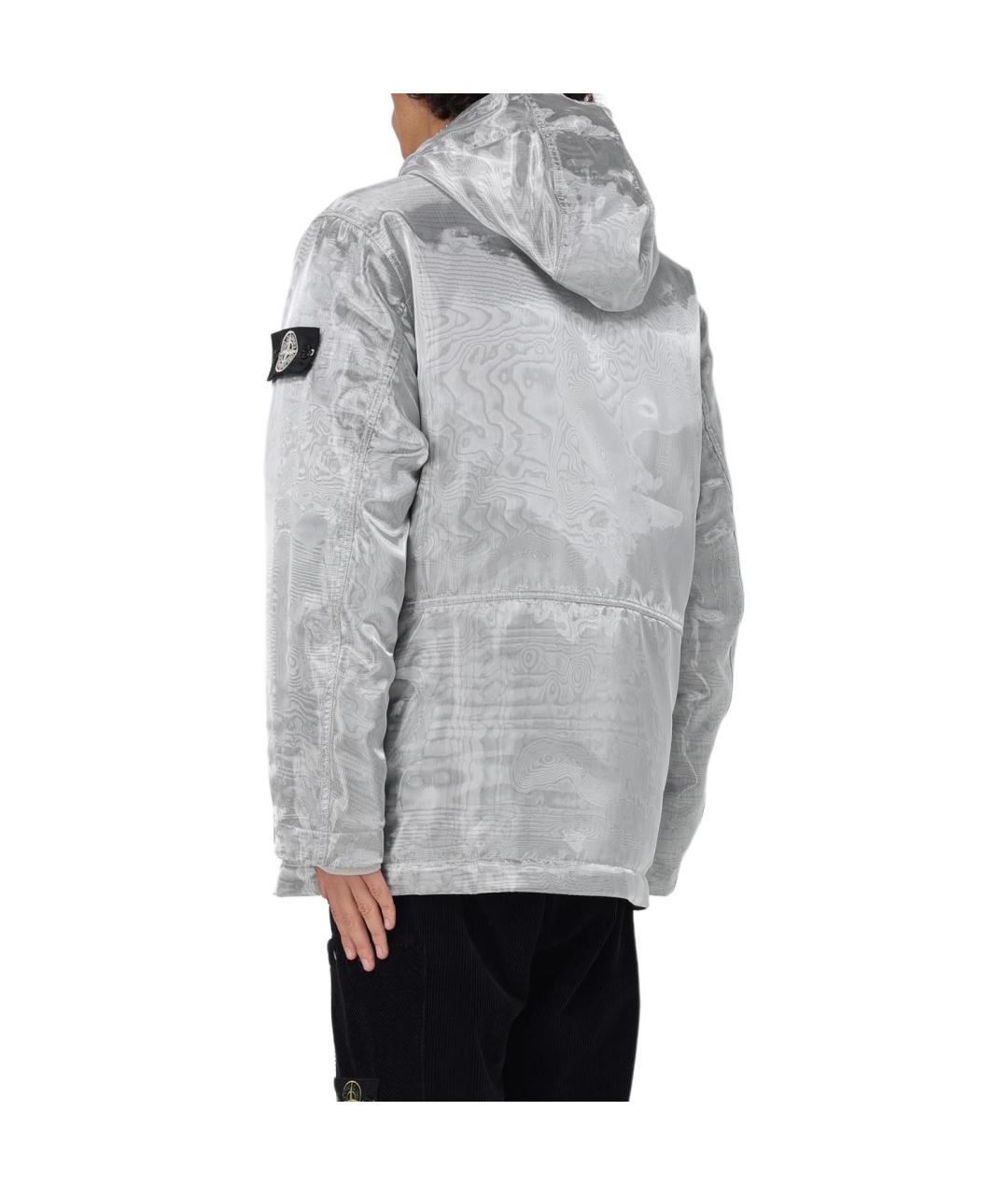 STONE ISLAND Серебряная куртка, фото 4