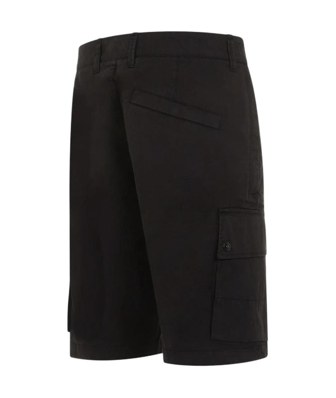STONE ISLAND Черные шорты, фото 3