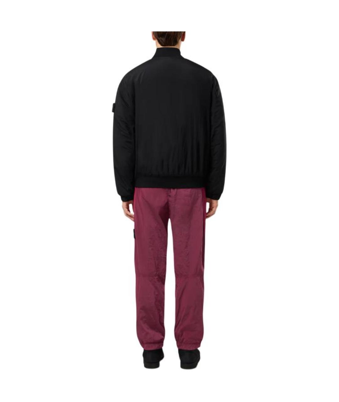 STONE ISLAND Черный пуховик, фото 4