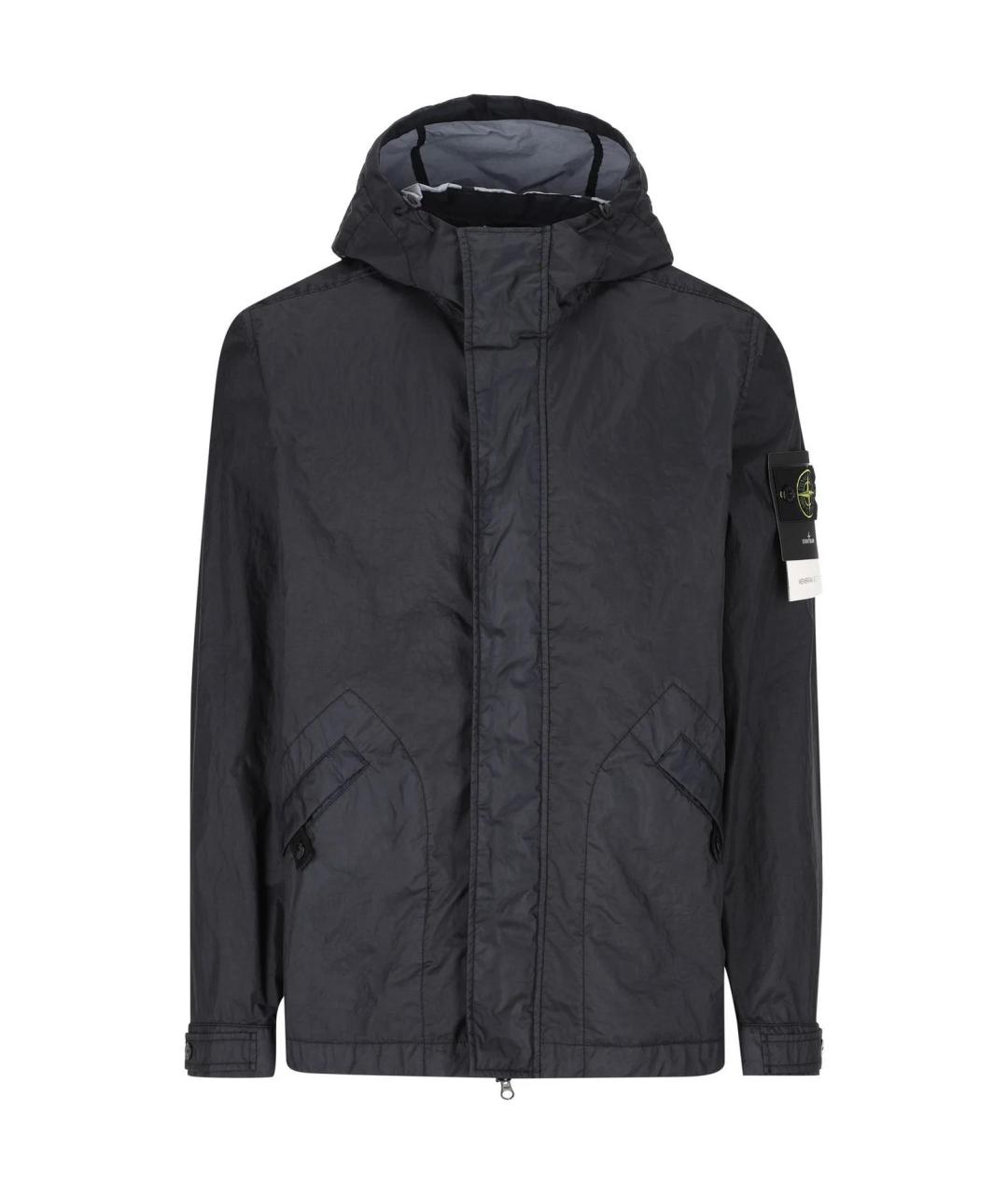 STONE ISLAND Темно-синяя куртка, фото 1