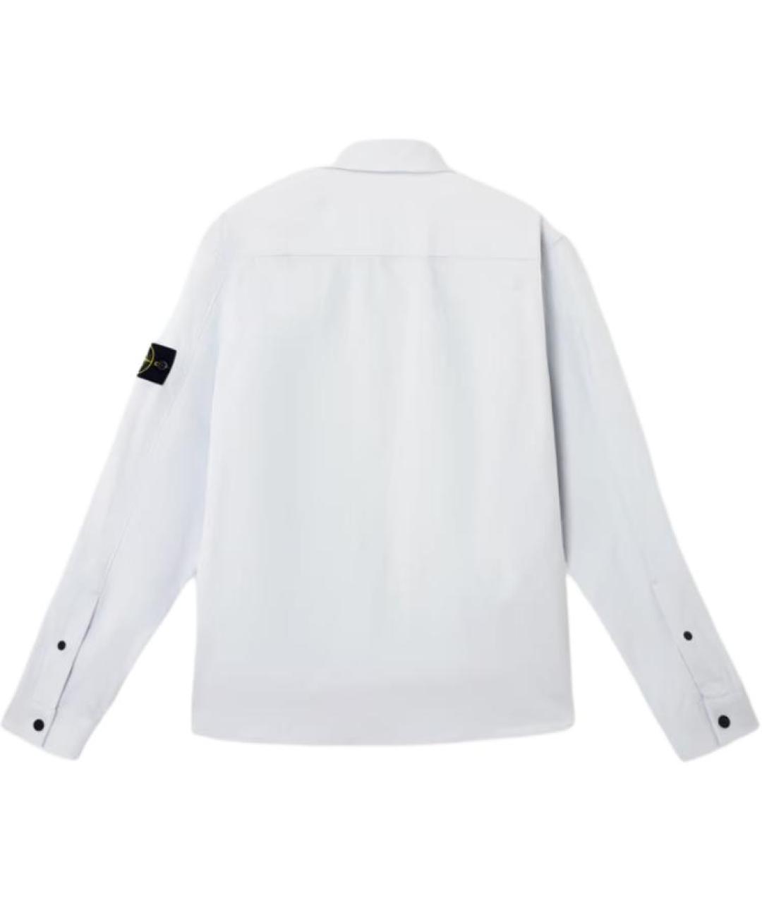 STONE ISLAND Голубая хлопковая кэжуал рубашка, фото 2