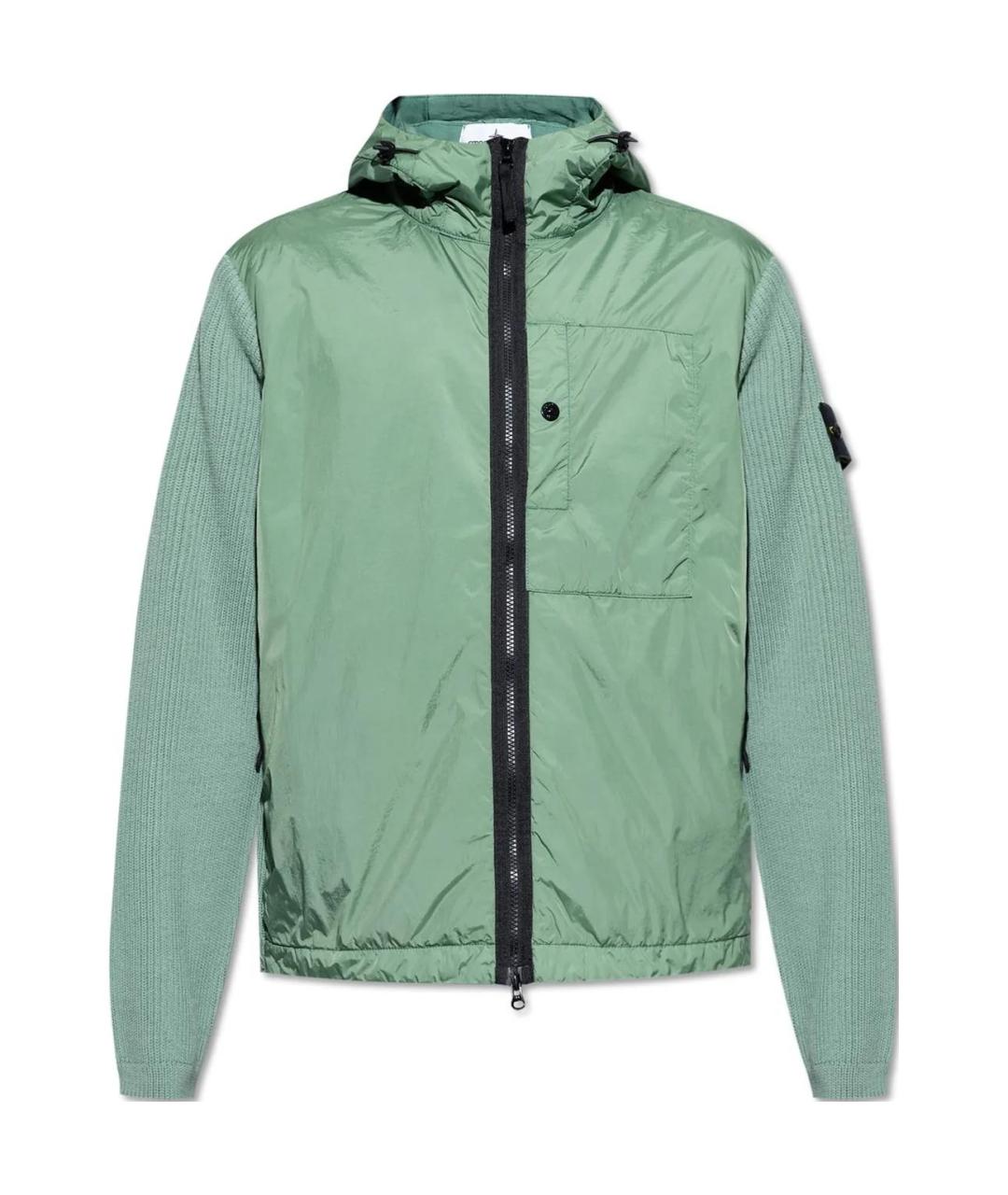 STONE ISLAND Зеленая куртка, фото 4