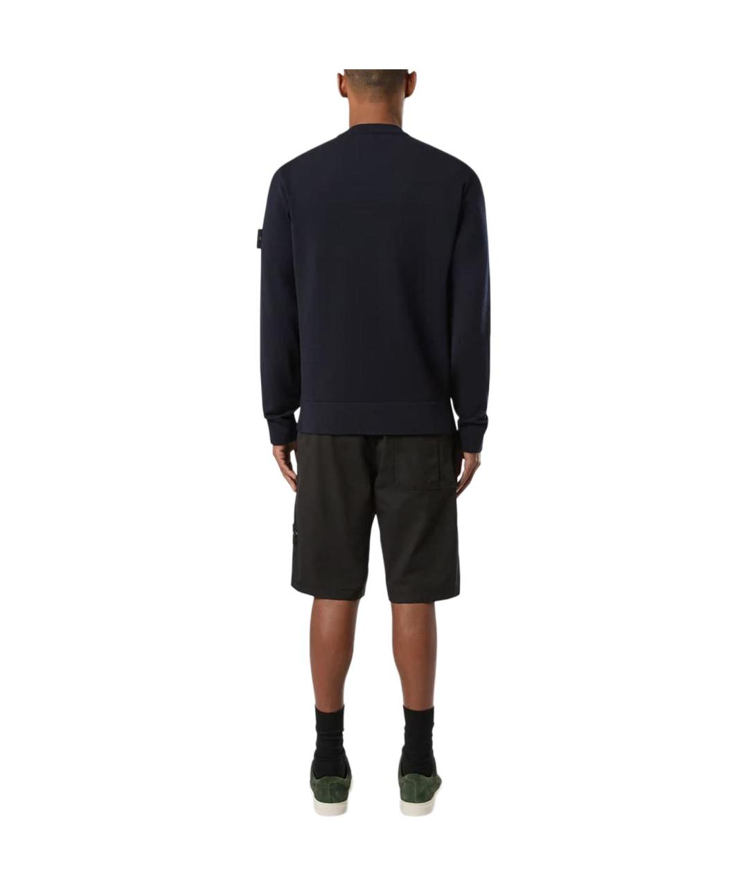 STONE ISLAND Черные шорты, фото 4