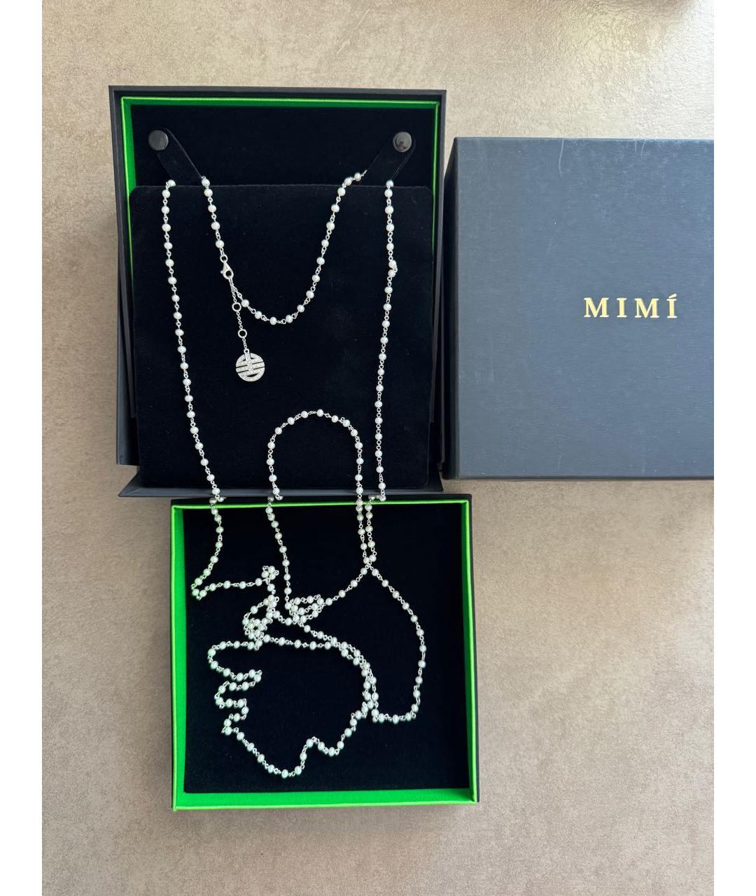 Mimi milano Серебряное колье из белого золота, фото 2