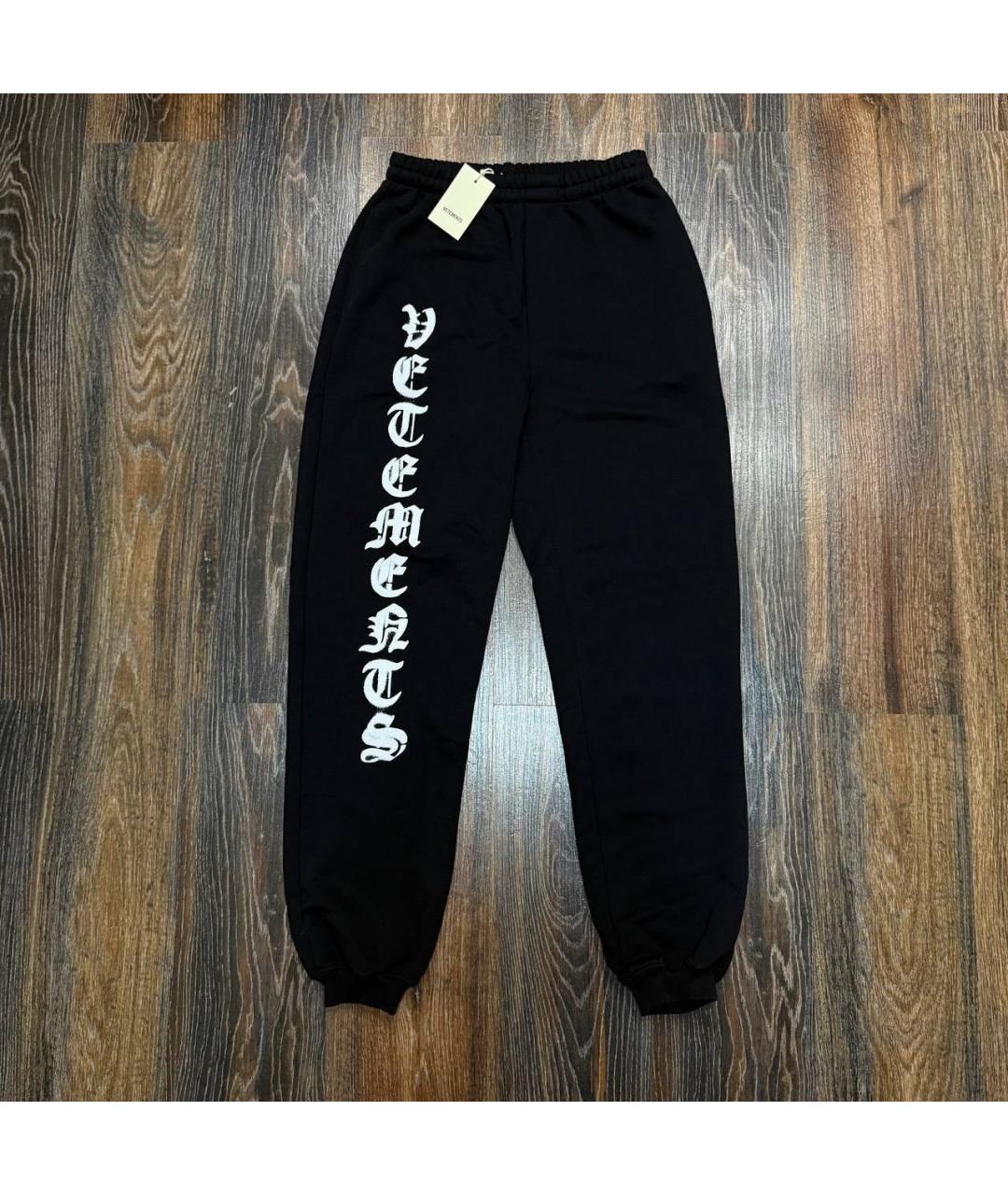 VETEMENTS Черные хлопковые повседневные брюки, фото 5