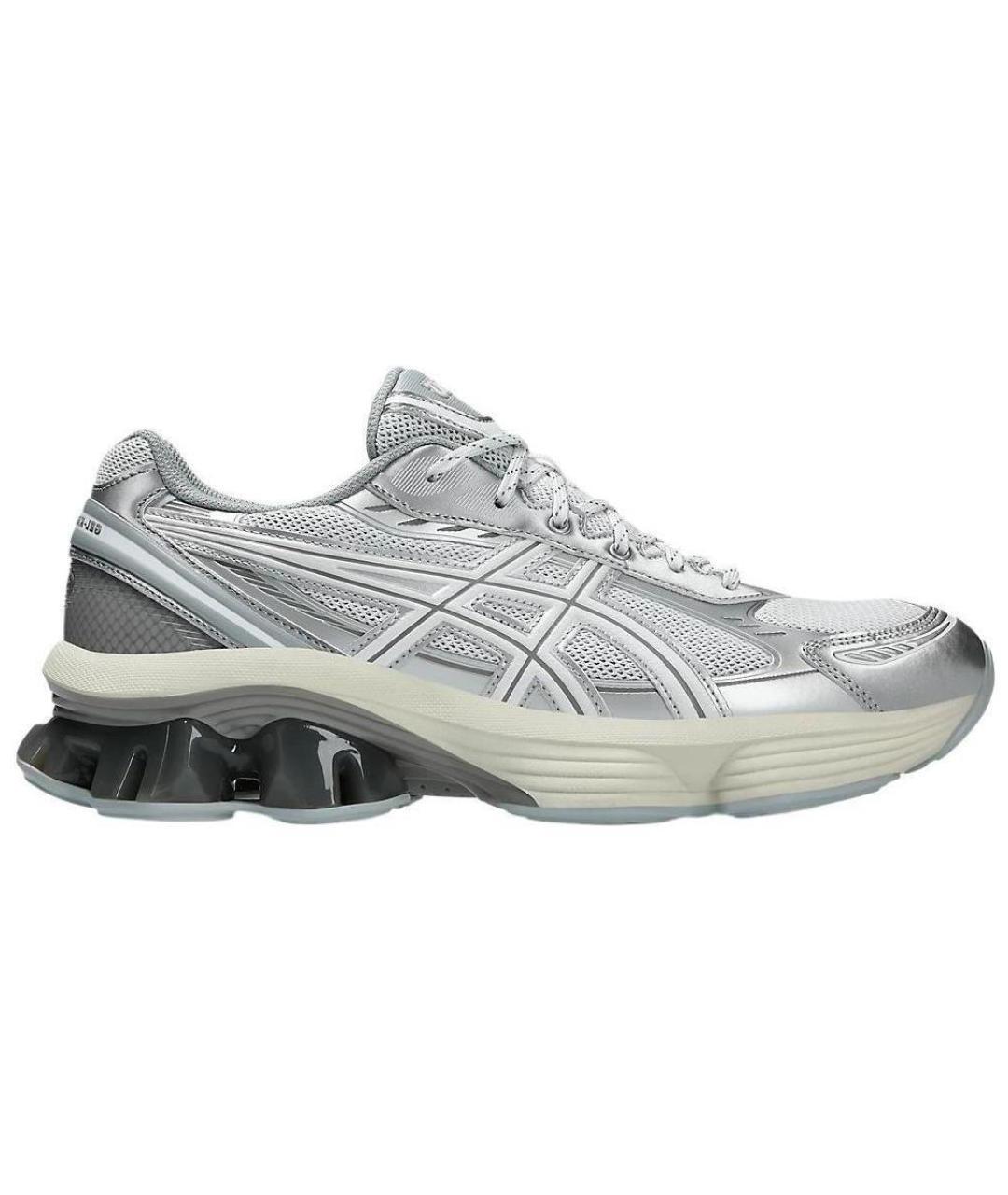 ASICS Серебряные текстильные кроссовки, фото 1