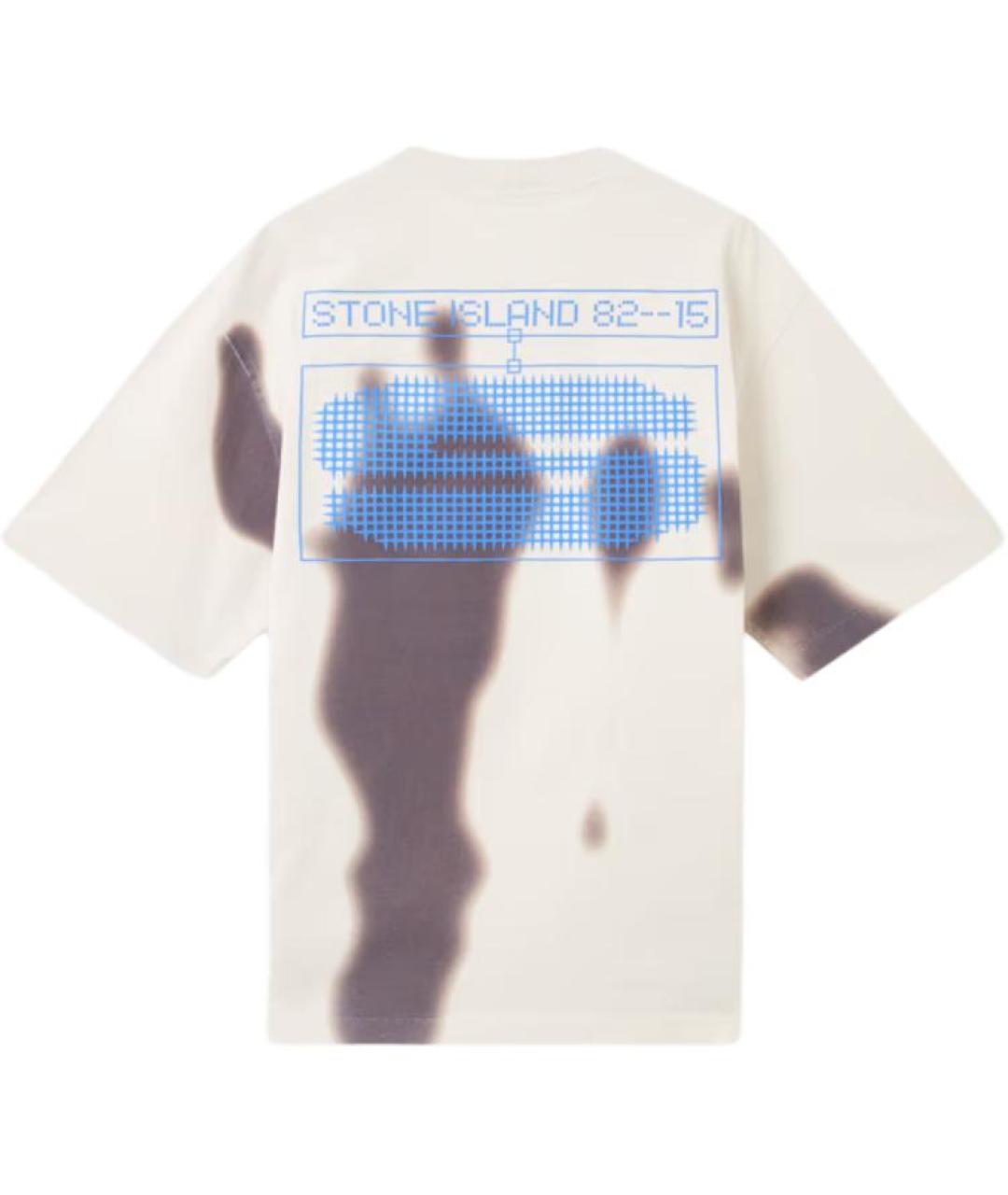 STONE ISLAND Бежевая футболка, фото 2