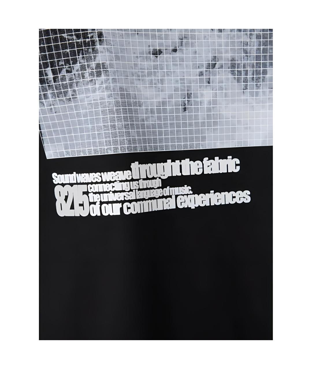 STONE ISLAND Черная хлопковая футболка, фото 3