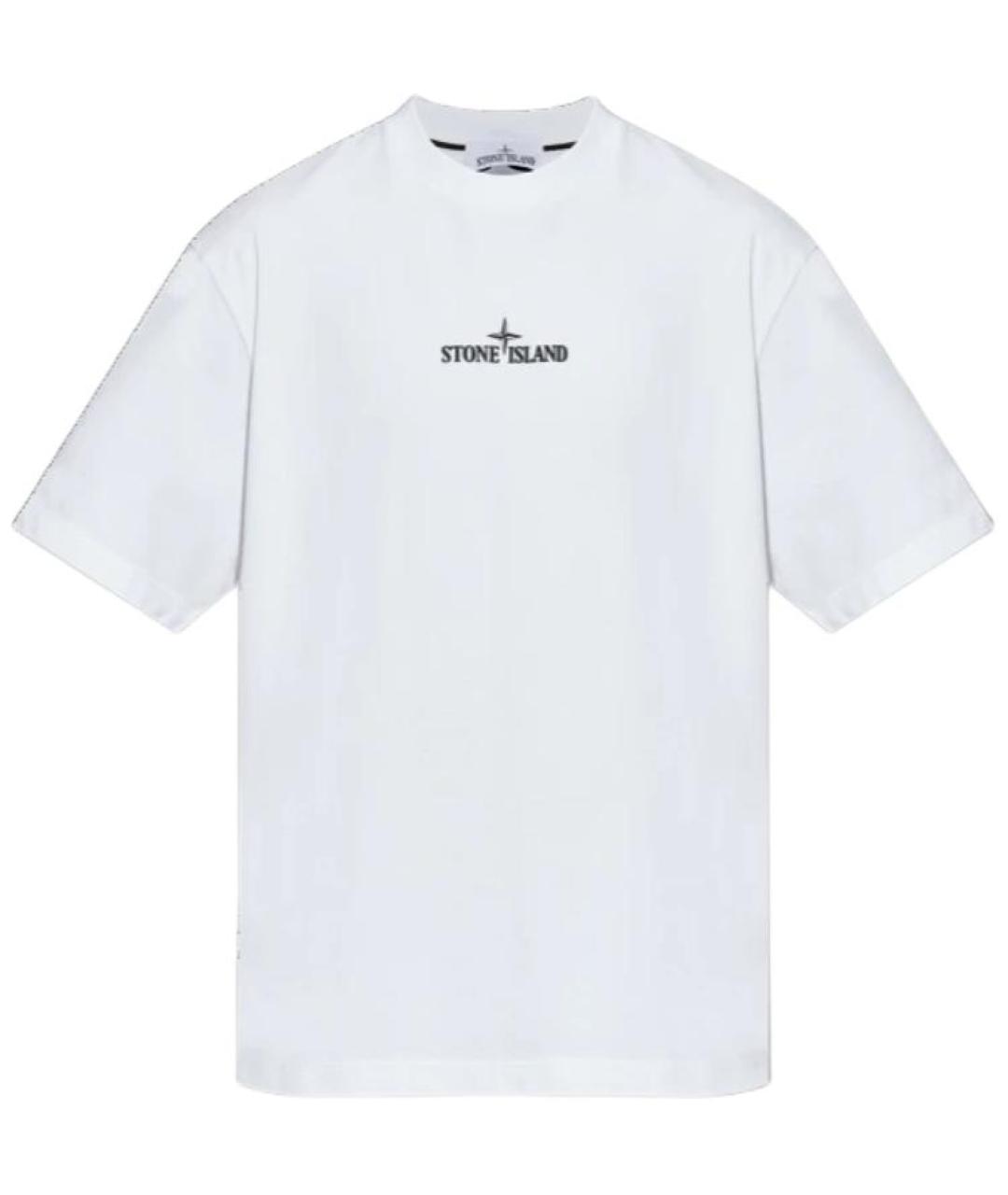 STONE ISLAND Белая футболка, фото 1