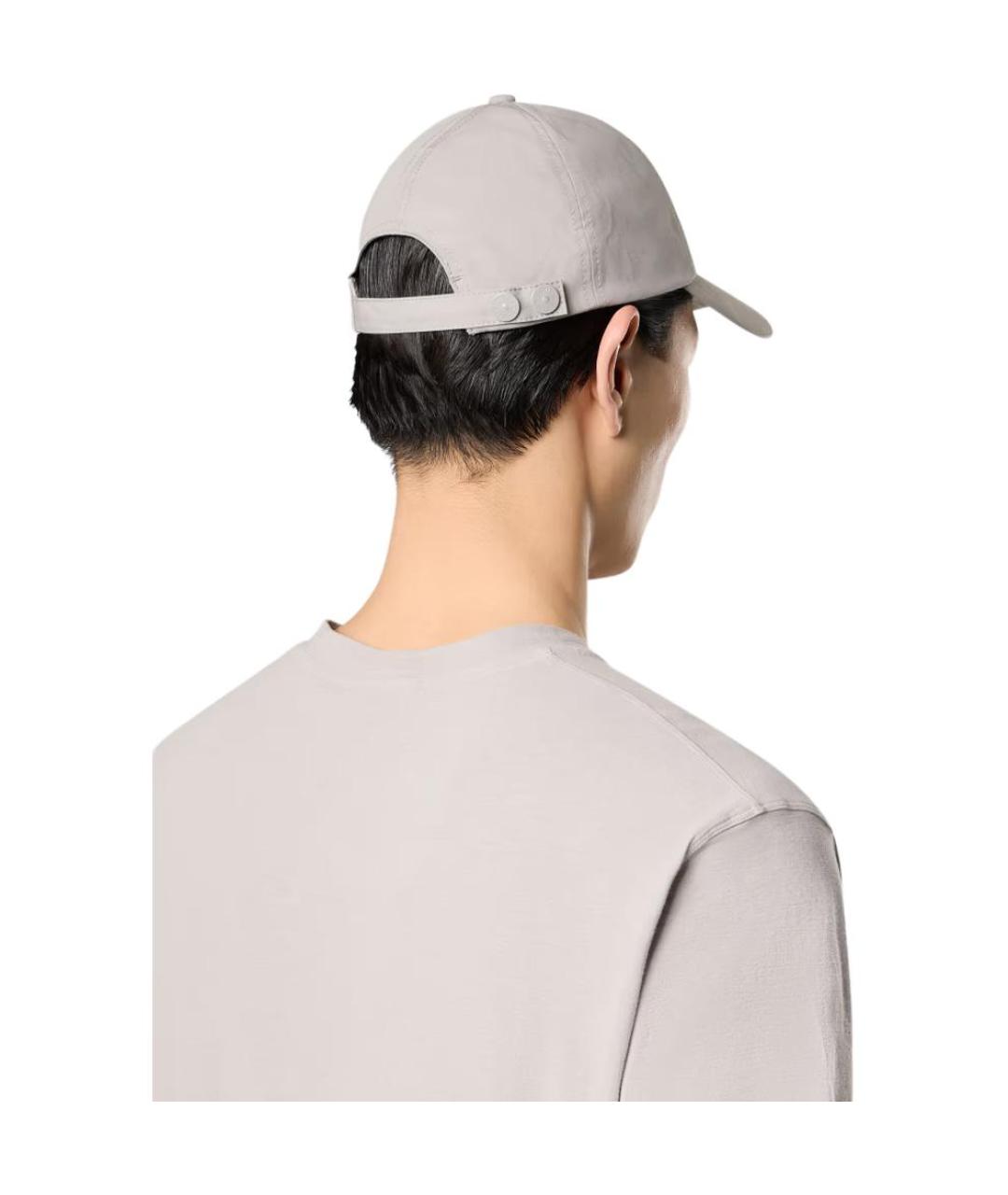 STONE ISLAND Серая хлопковая футболка, фото 4