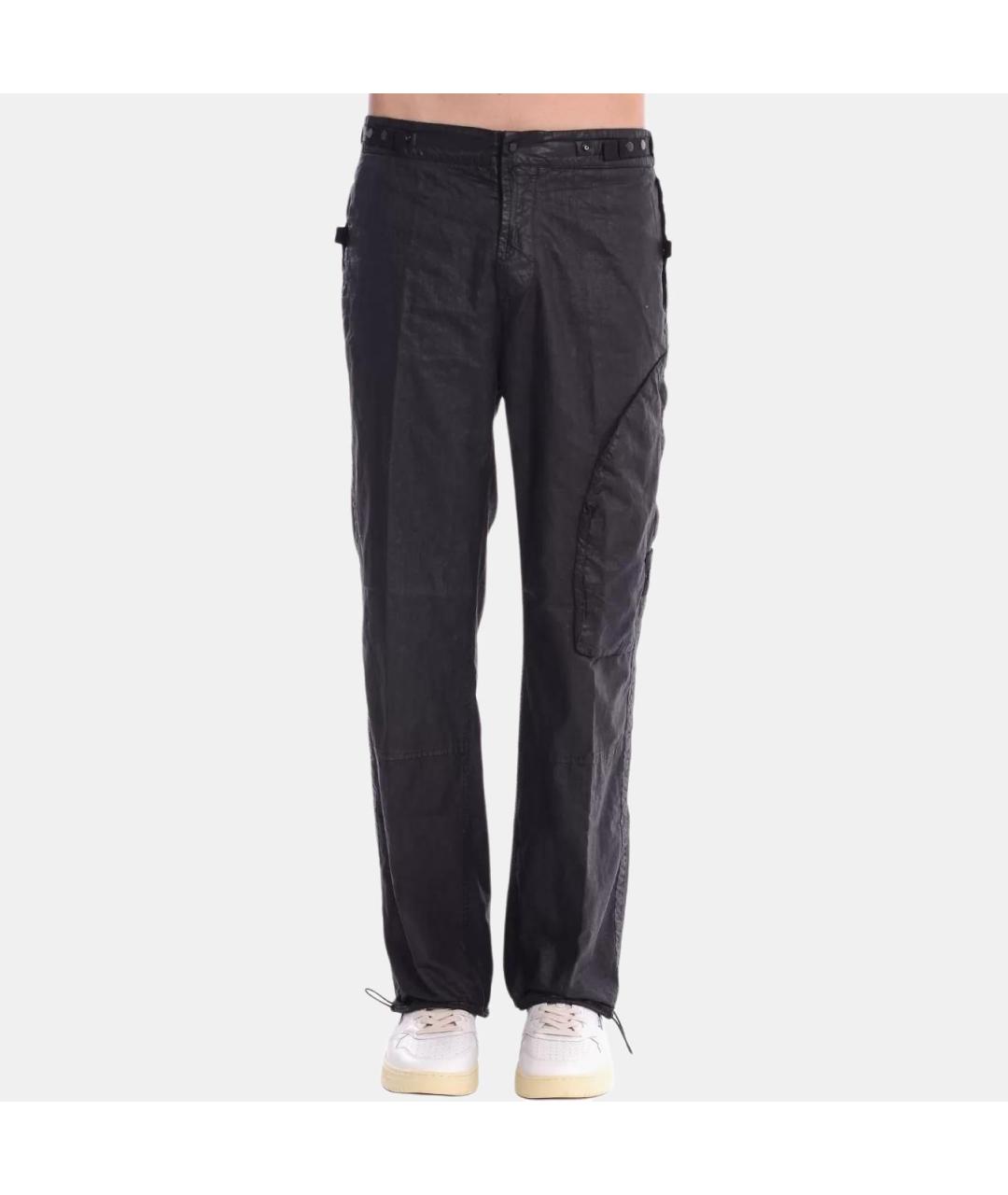 STONE ISLAND Черные классические брюки, фото 5