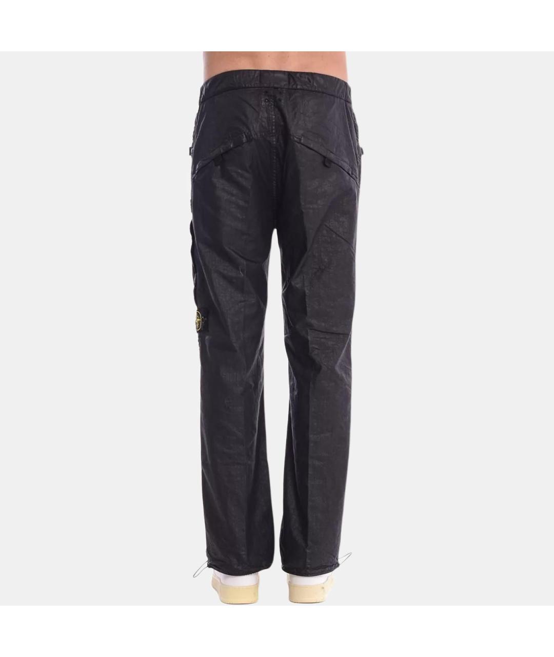 STONE ISLAND Черные классические брюки, фото 3