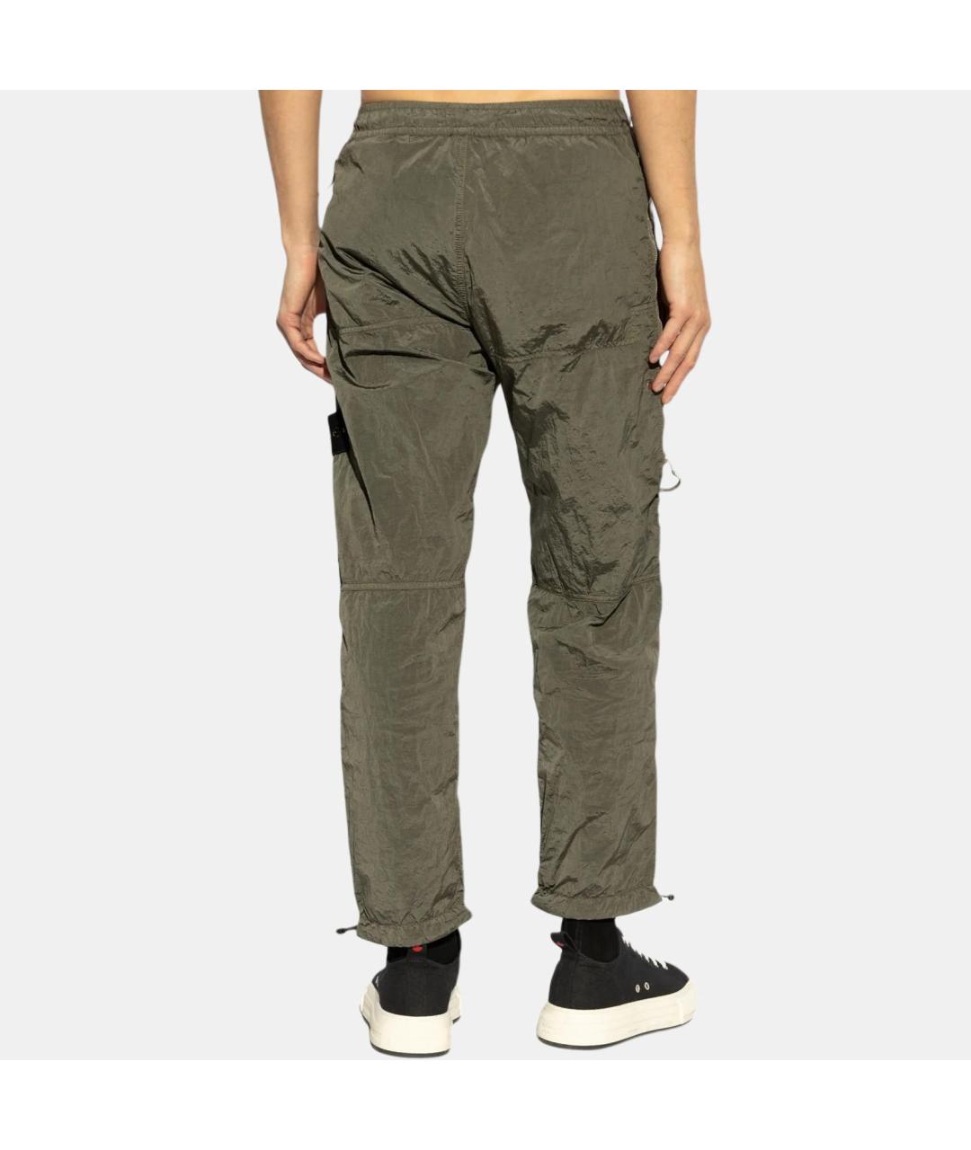 STONE ISLAND Зеленые повседневные брюки, фото 2