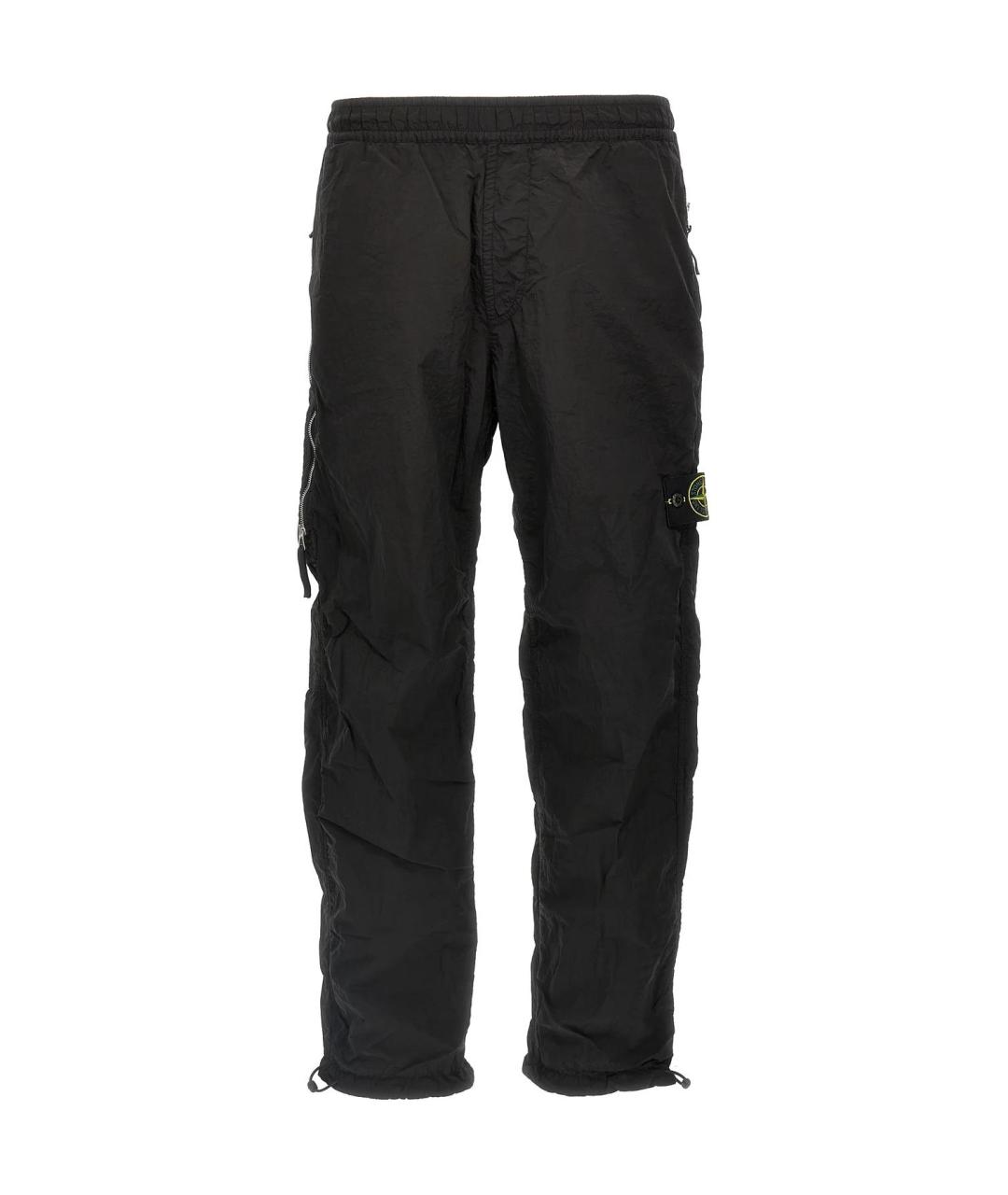 STONE ISLAND Черные повседневные брюки, фото 1