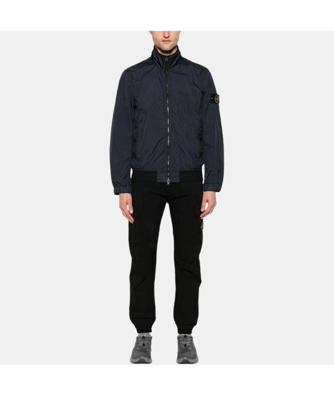 STONE ISLAND Черные повседневные брюки, фото 4