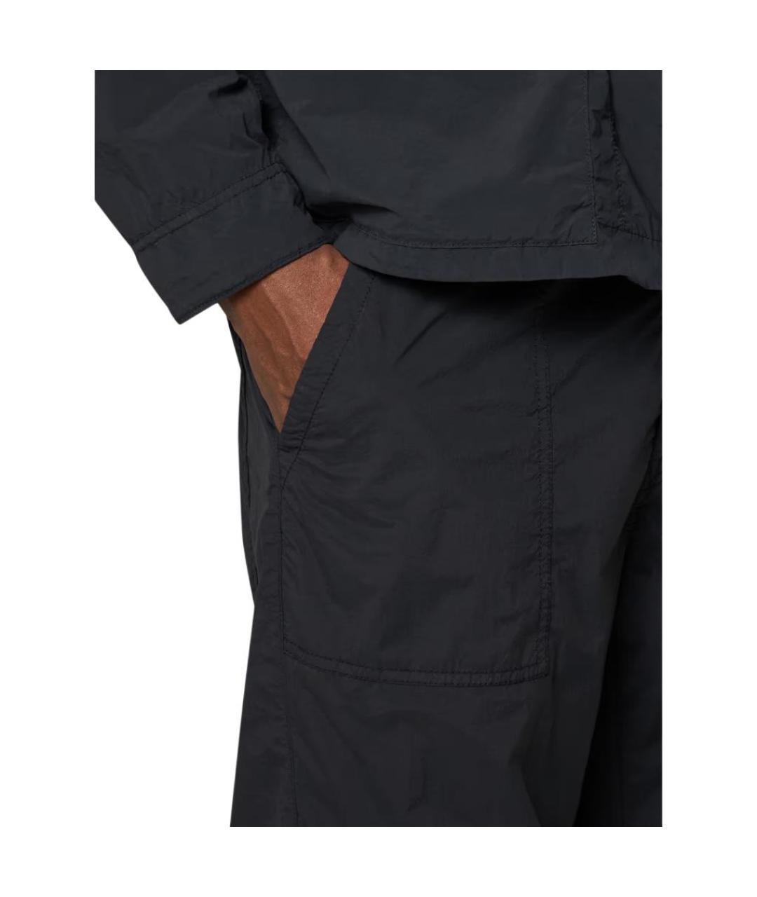 STONE ISLAND Черные повседневные брюки, фото 4