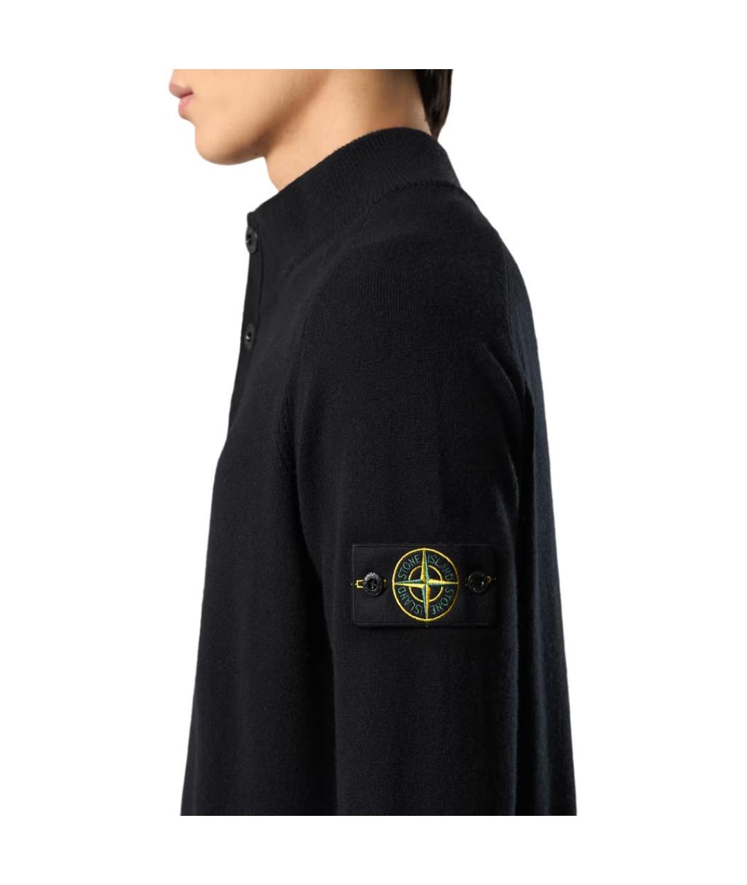 STONE ISLAND Черный джемпер / свитер, фото 5