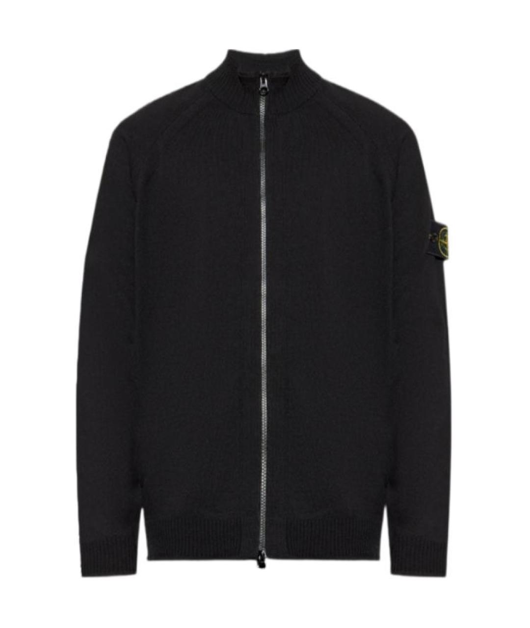 STONE ISLAND Черный кардиган, фото 1
