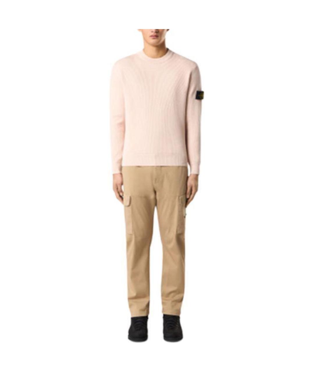 STONE ISLAND Розовый джемпер / свитер, фото 3