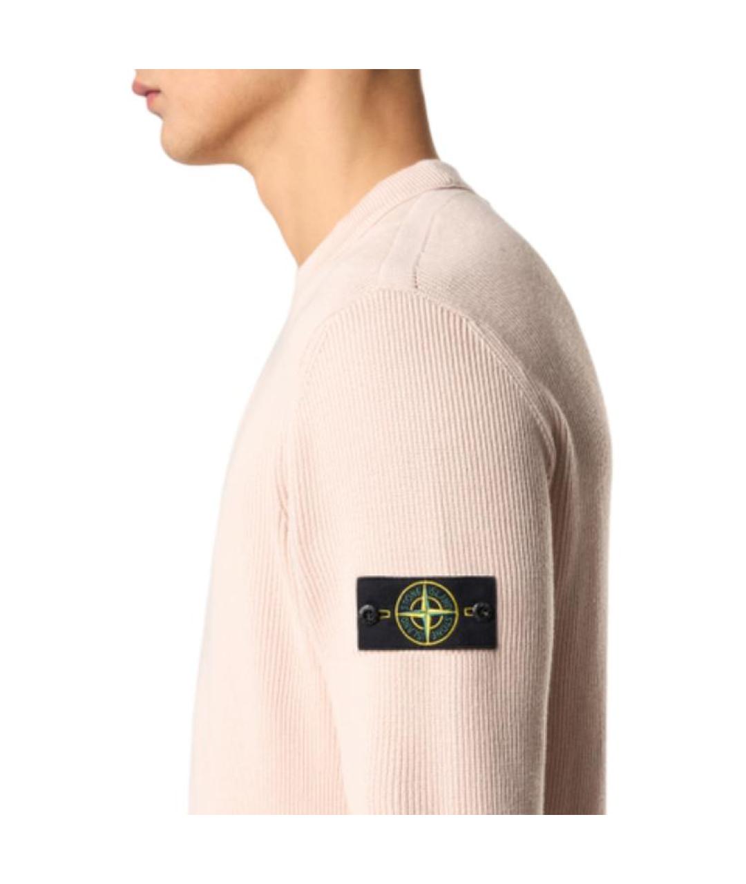 STONE ISLAND Розовый джемпер / свитер, фото 5