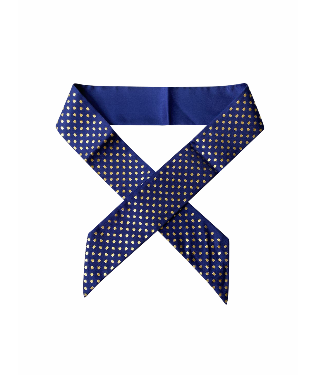 GUCCI Синий шелковый шарф, фото 1