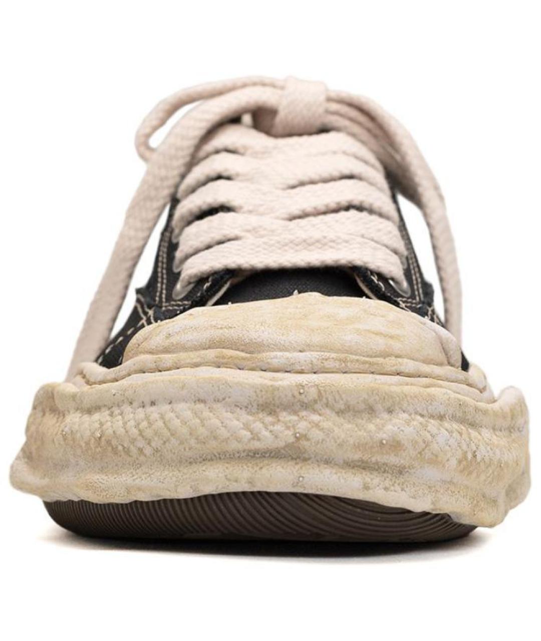 Mihara Yasuhiro Черные текстильные кеды, фото 4