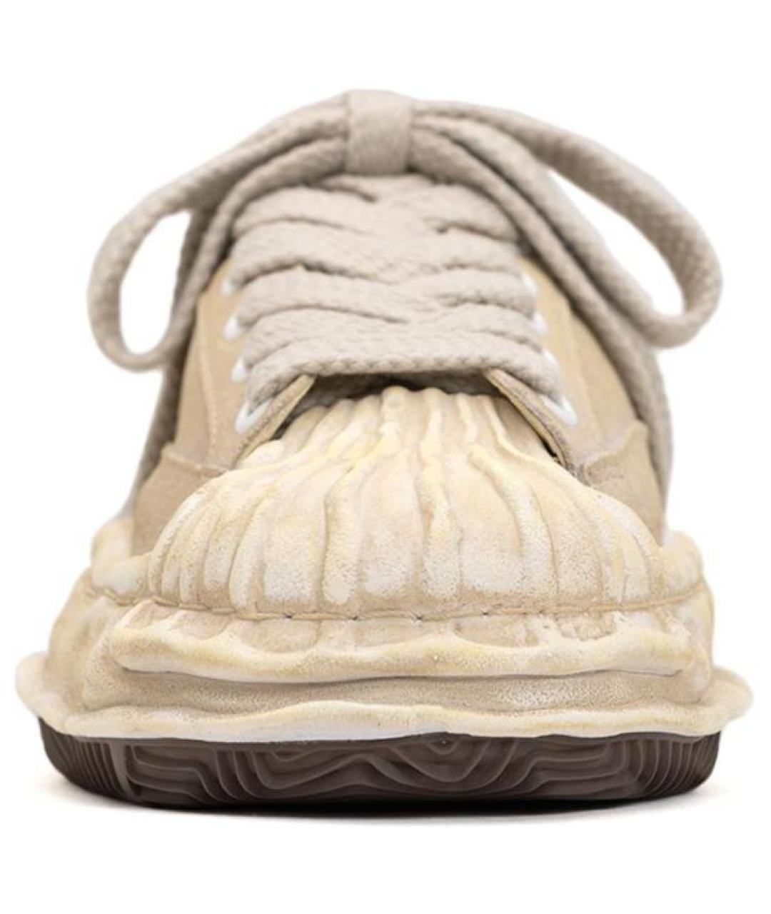 Mihara Yasuhiro Бежевые кеды, фото 4