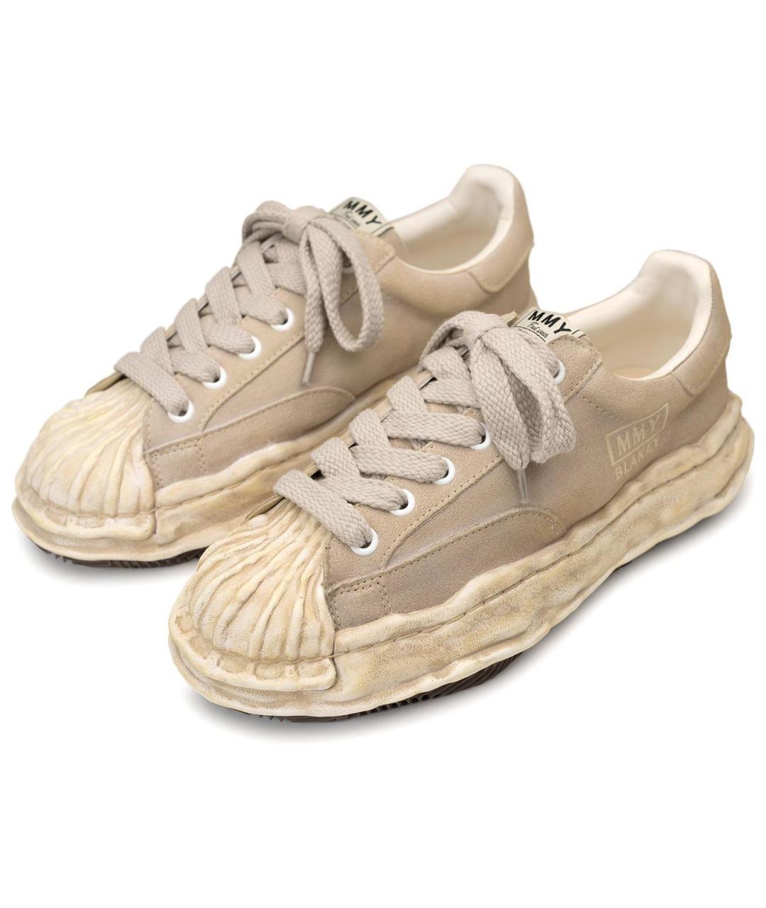 Mihara Yasuhiro Бежевые кеды, фото 3