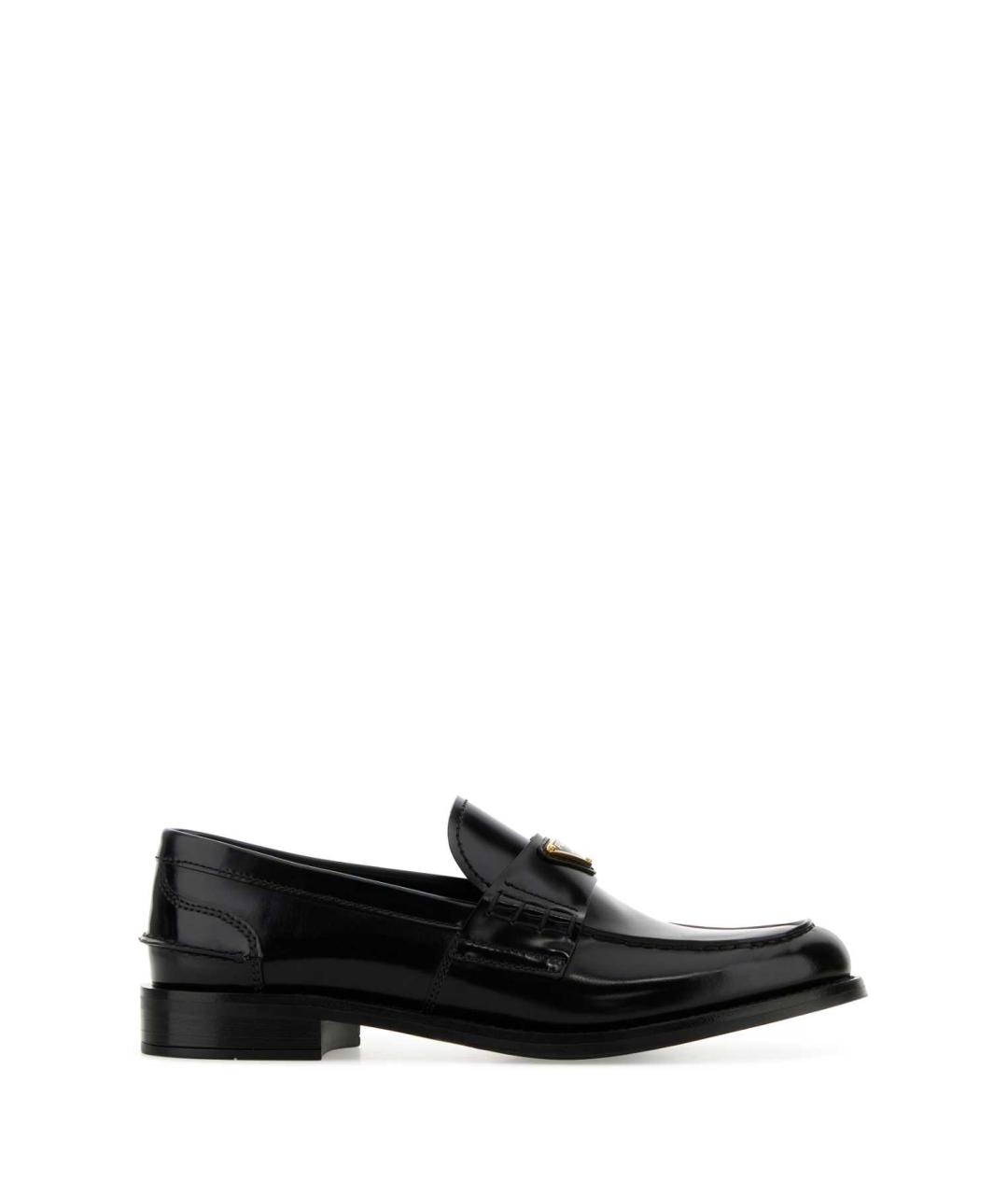 PRADA Черные кожаные лоферы, фото 1