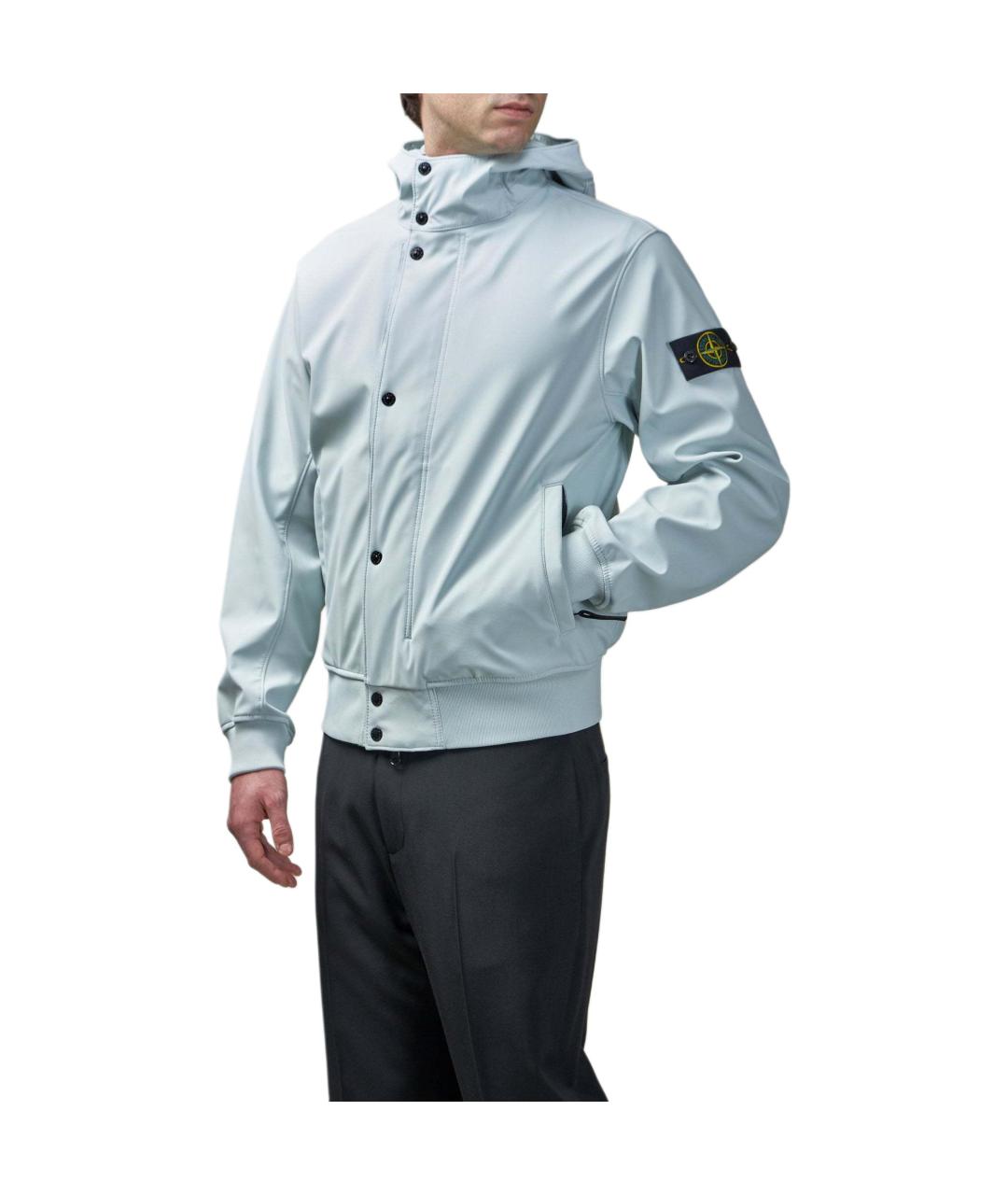 STONE ISLAND Голубая куртка, фото 3